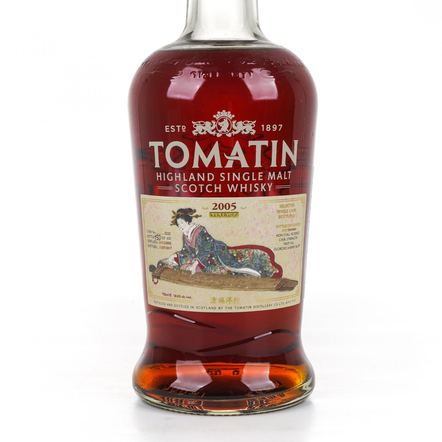Tomatin 汤马丁 2005-2017 雪莉单桶#5223 桶强