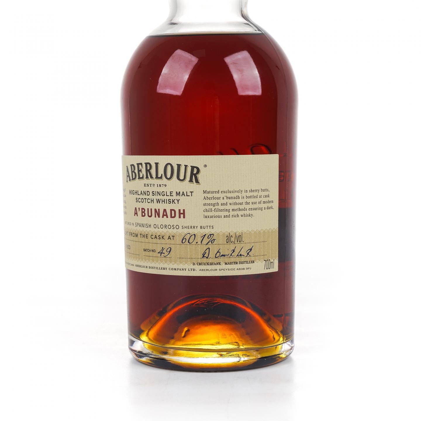 Aberlour 雅伯莱 A'bunadh 雪莉桶Batch 49 60.1%