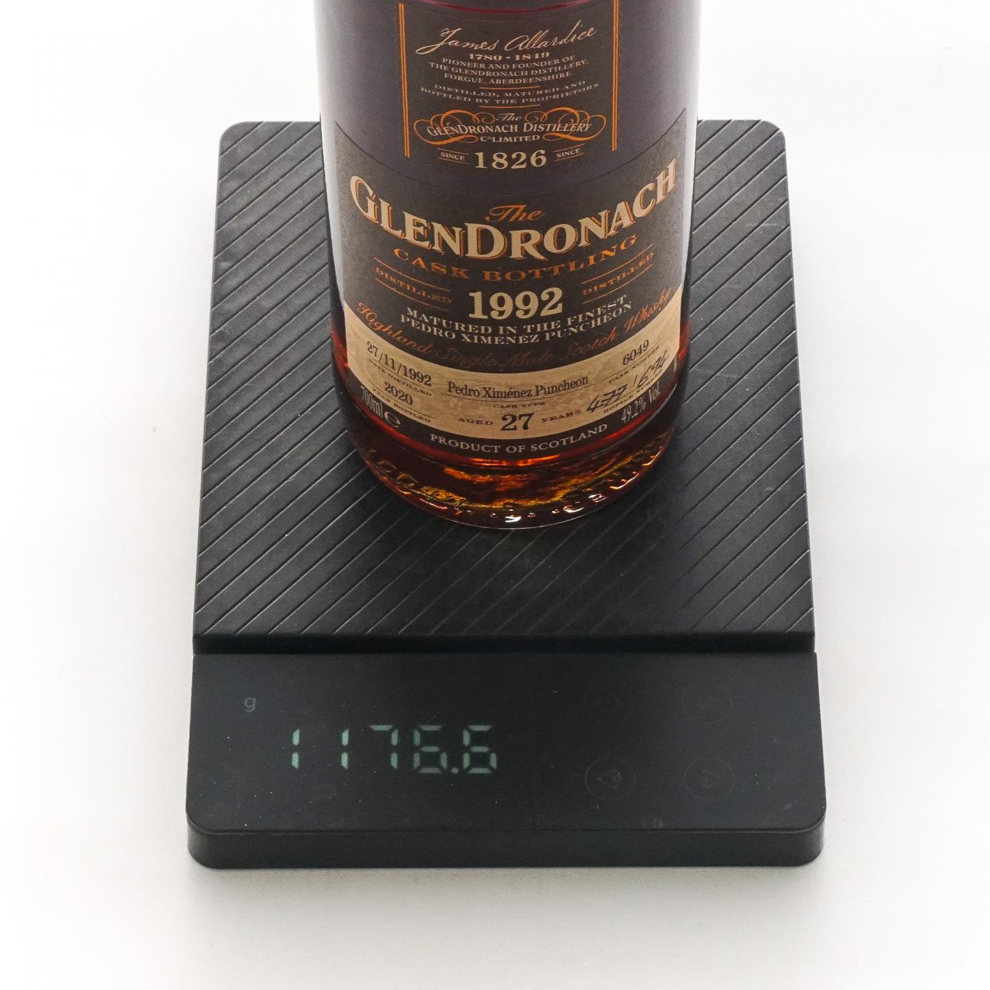 Glendronach 格兰多纳 27年 1992-2020 行货 雪莉桶#6049