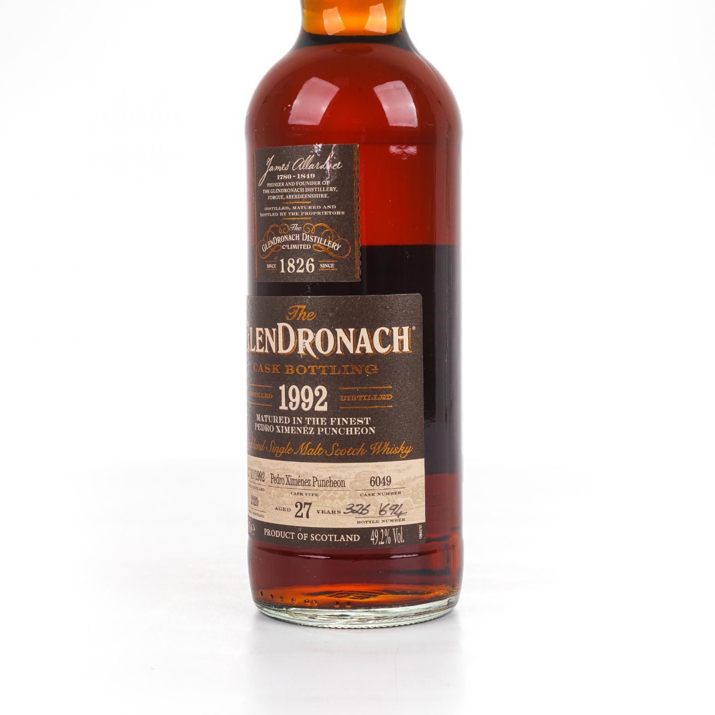 Glendronach 格兰多纳 27年 1992-2020 雪莉桶#6049 行货