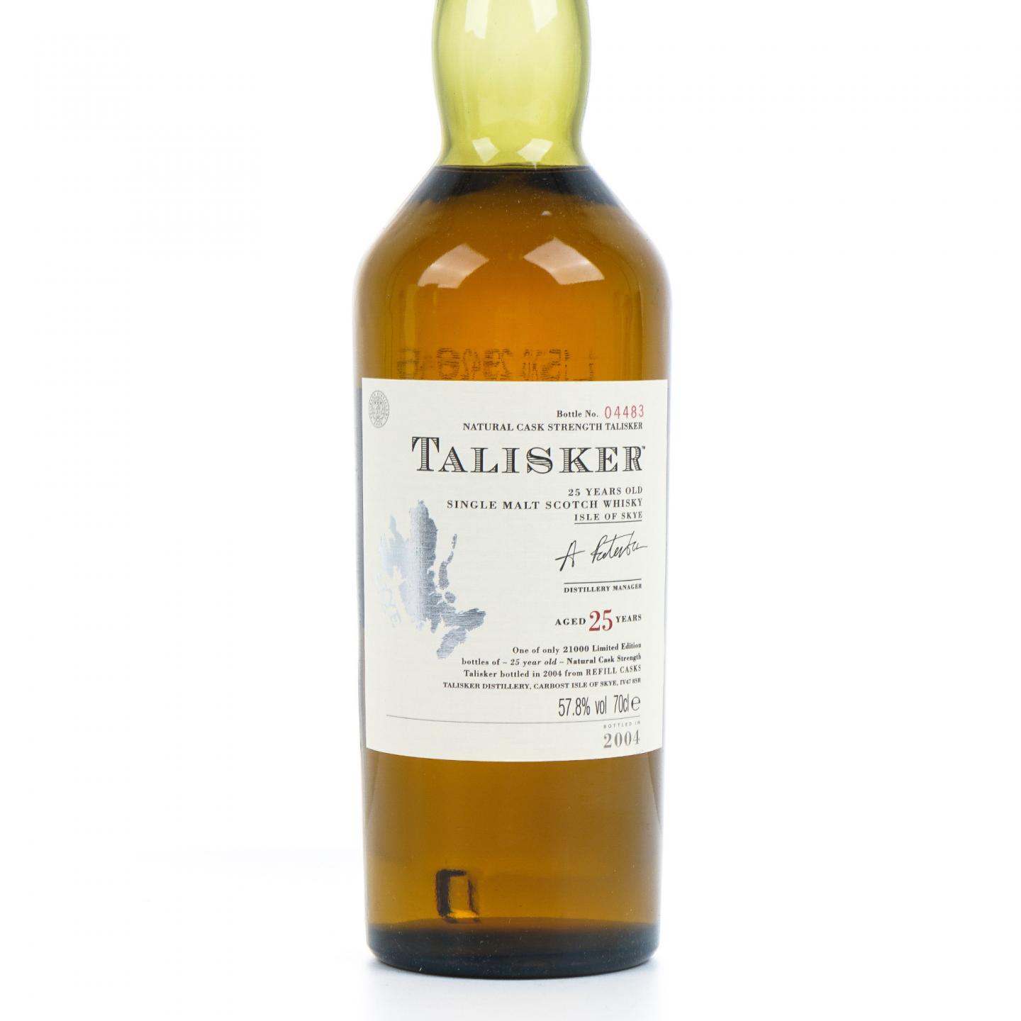 Talisker 泰斯卡 25年 2004 桶强 SR