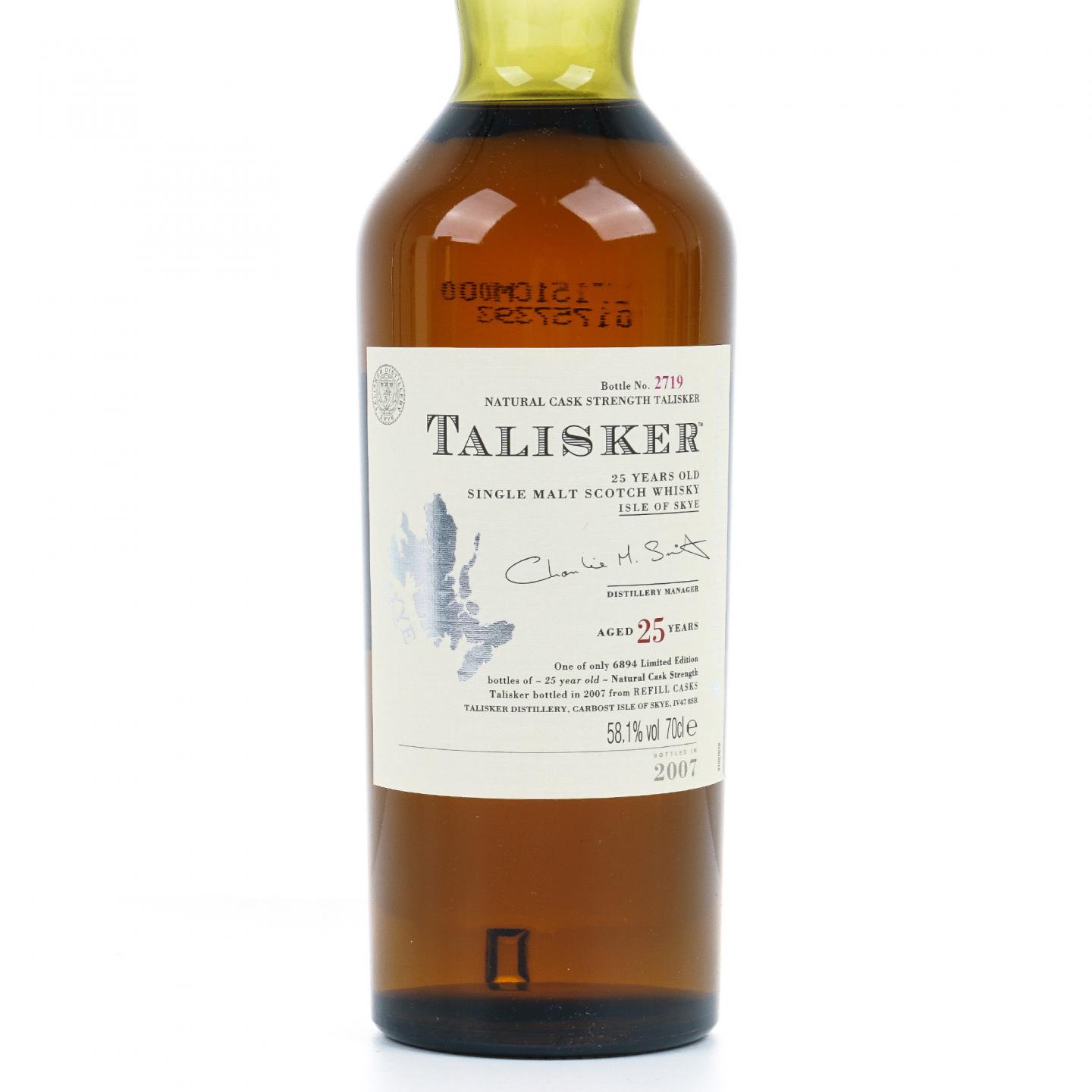 Talisker 泰斯卡 25年 2007 SR 700ml