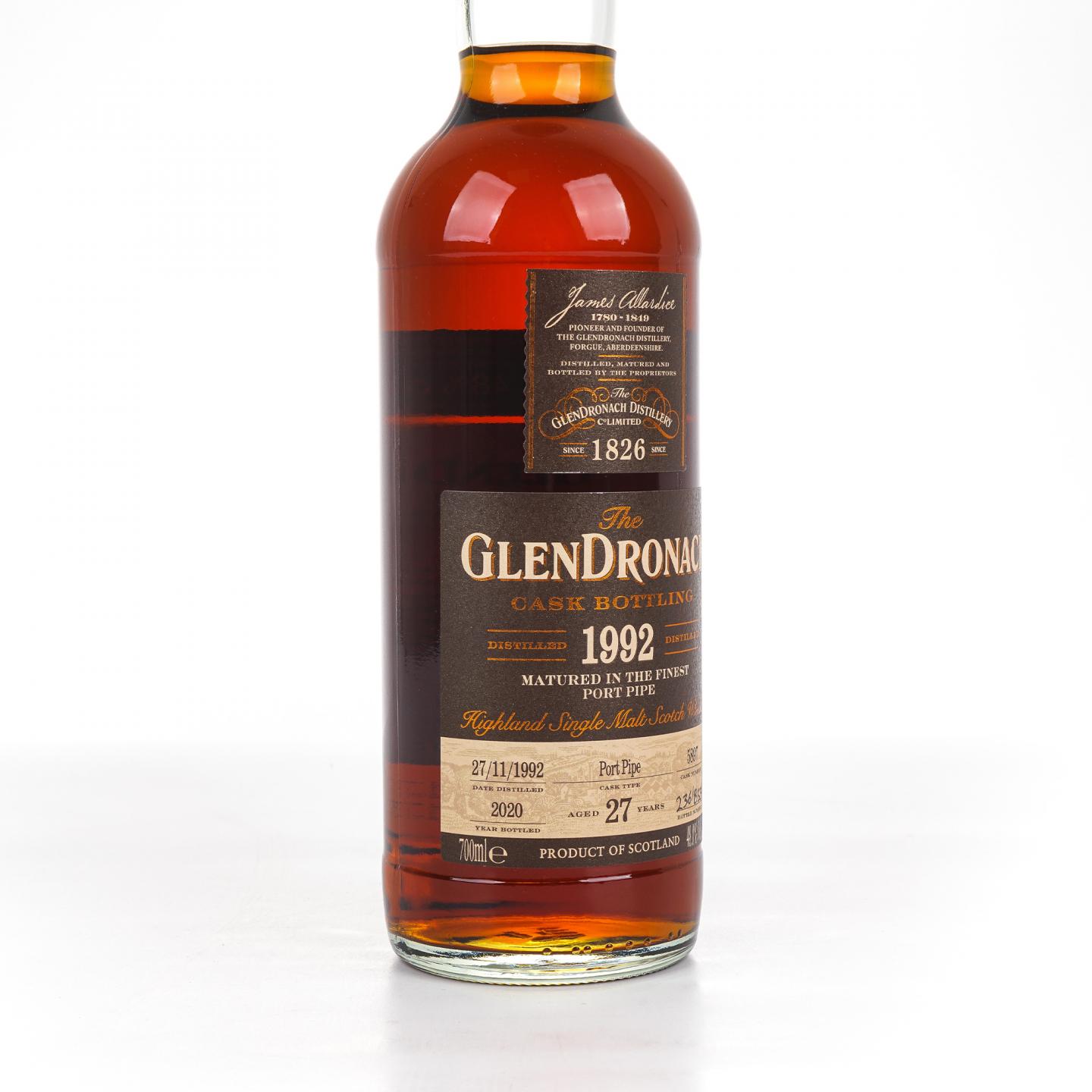 Glendronach 格兰多纳 27年 1992-2020 波特桶#5897 700ml