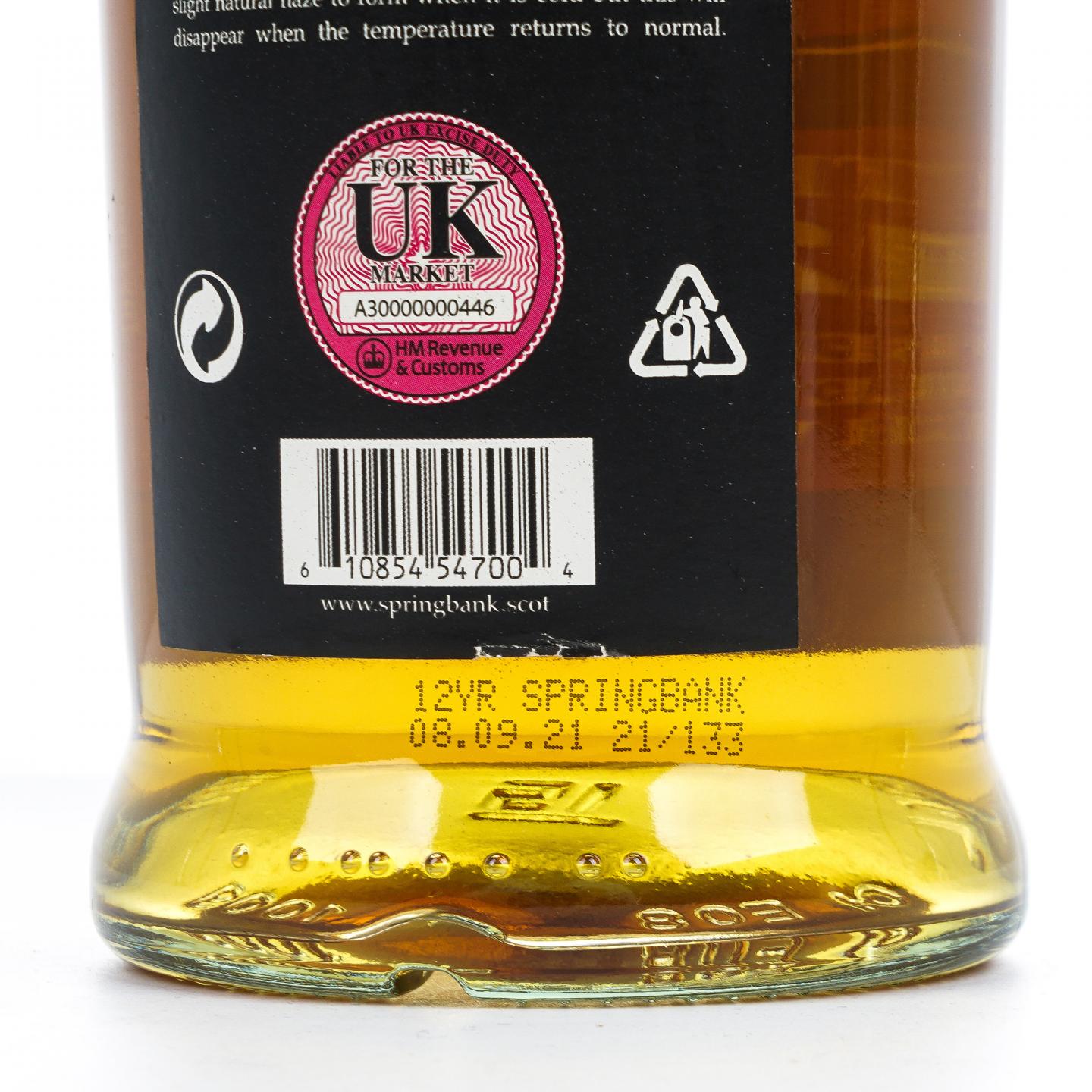 Springbank 云顶 12年 2021 桶强 55.9% UK