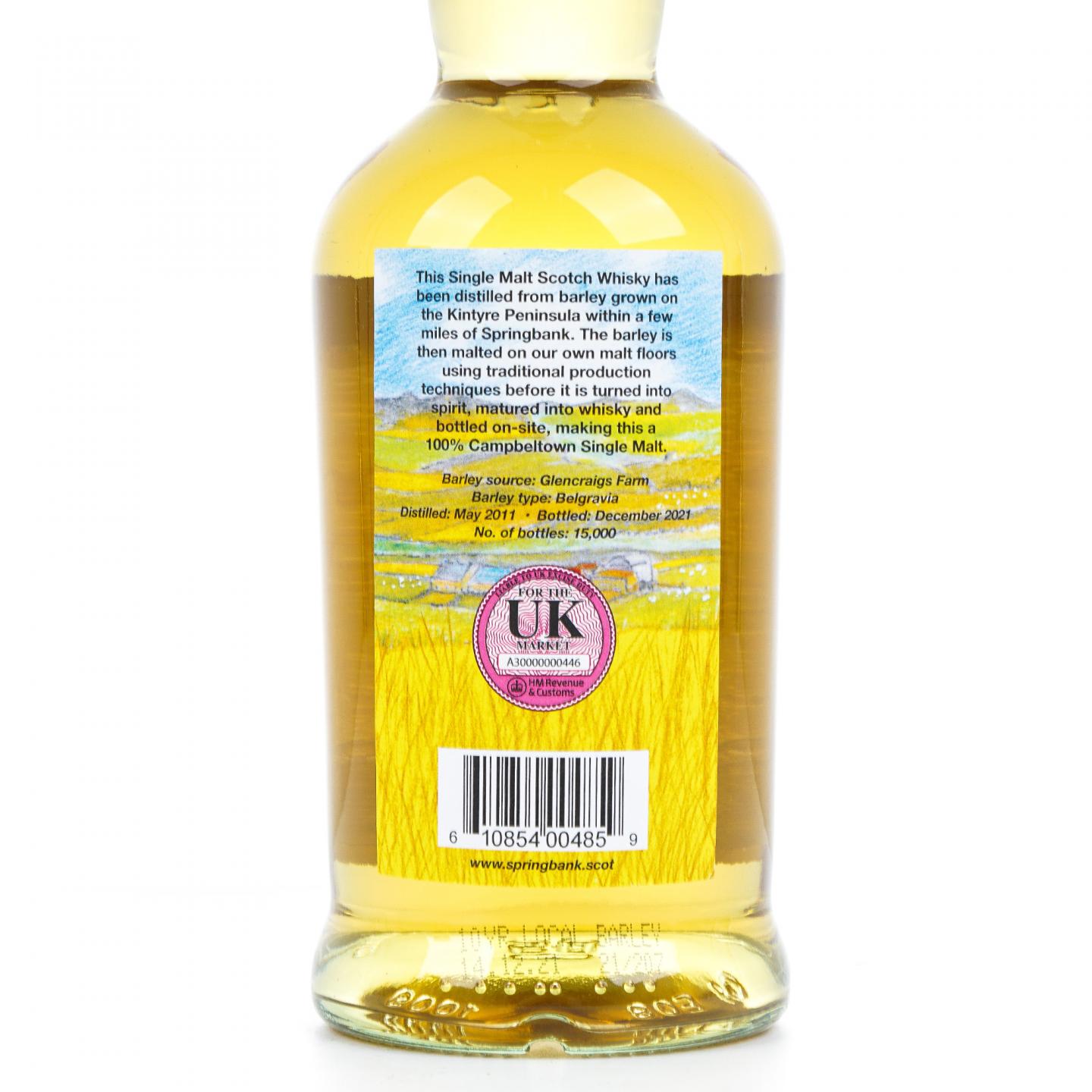 Springbank 云顶 10年 2011-2021 本地大麦 700ml