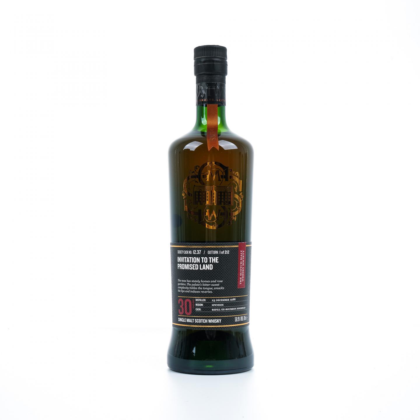 SMWS 12.37 本利亚克 30年 1988