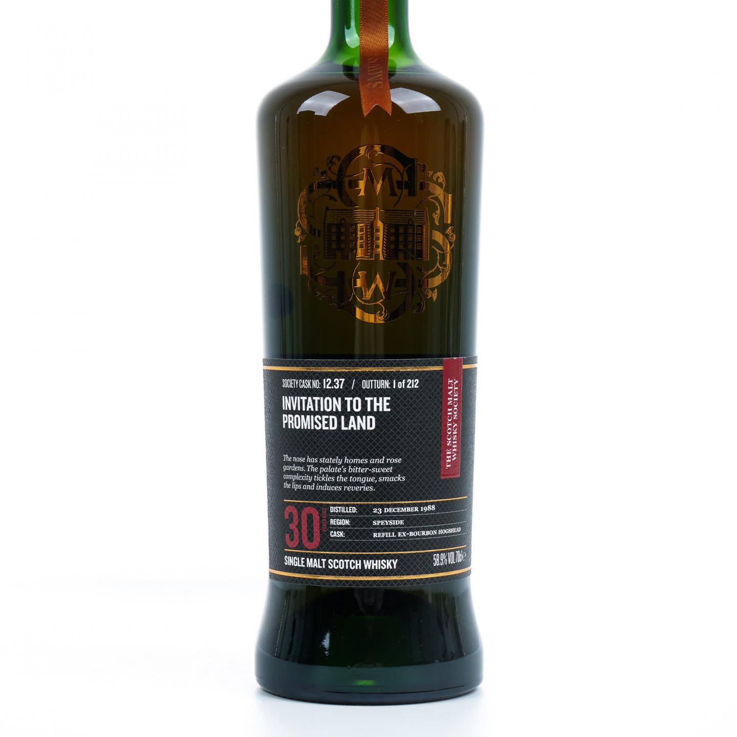 SMWS 12.37 本利亚克 30年 1988