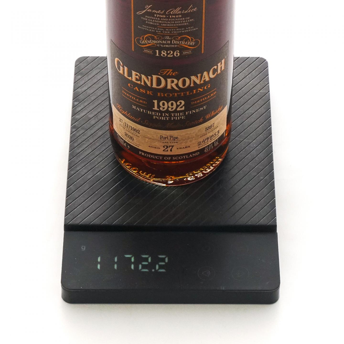 Glendronach 格兰多纳 27年 1992-2020 波特桶#5897 700ML