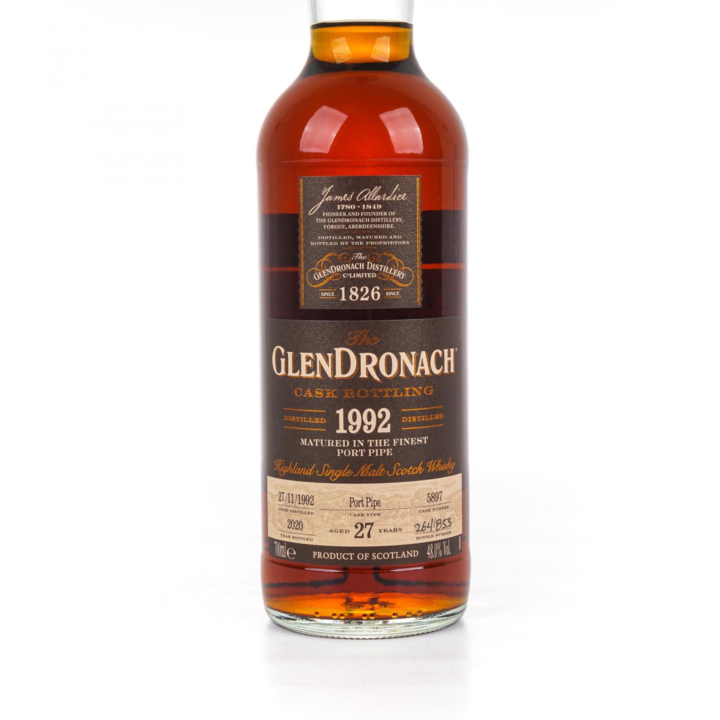 Glendronach 格兰多纳 27年 1992-2020 波特桶#5897 48%