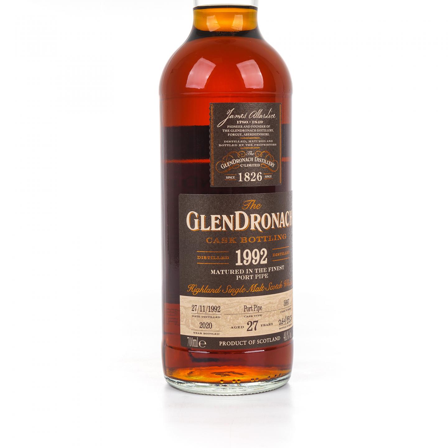 Glendronach 格兰多纳 27年 1992-2020 波特桶#5897 48%