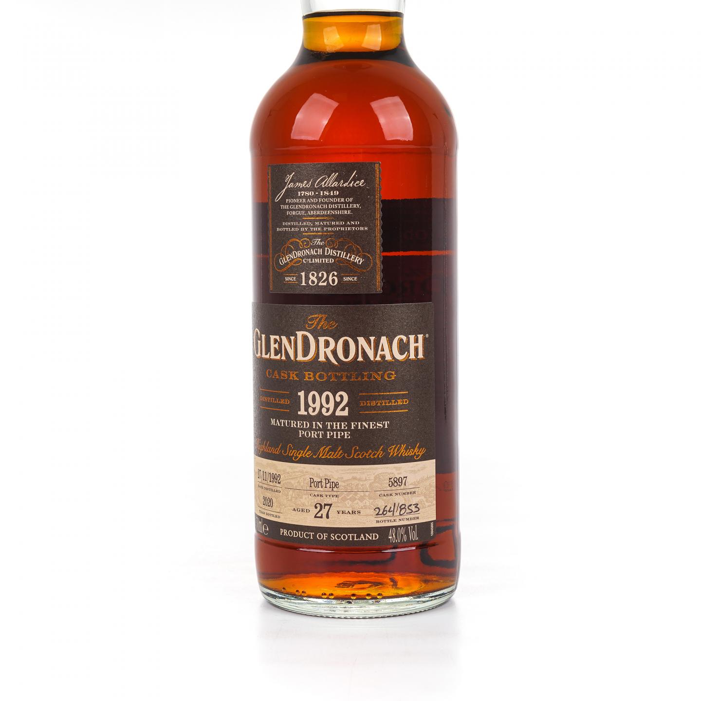 Glendronach 格兰多纳 27年 1992-2020 波特桶#5897 48%