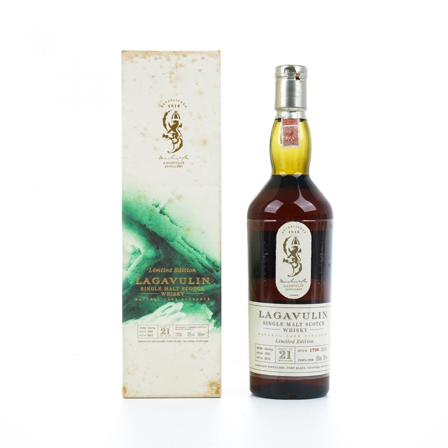 Lagavulin 乐加维林 21年 1991-2012 雪莉桶