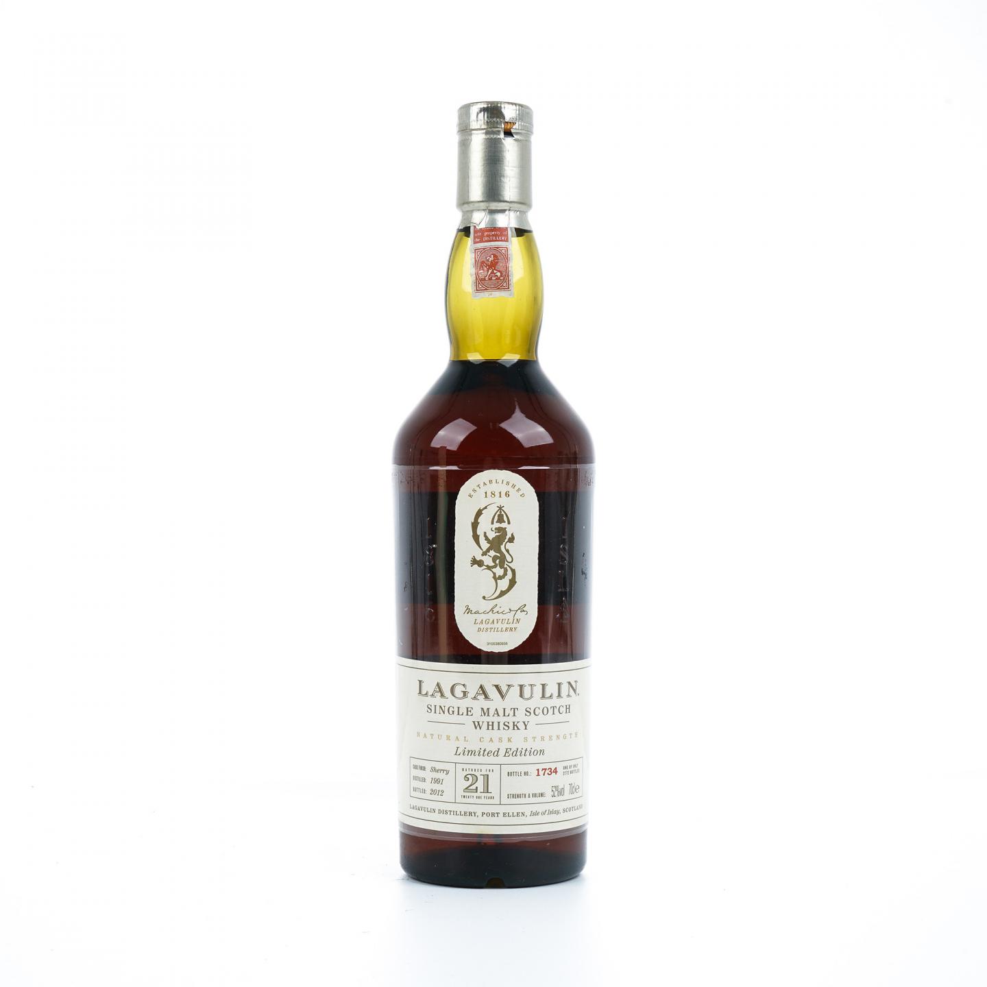 Lagavulin 乐加维林 21年 1991-2012 雪莉桶