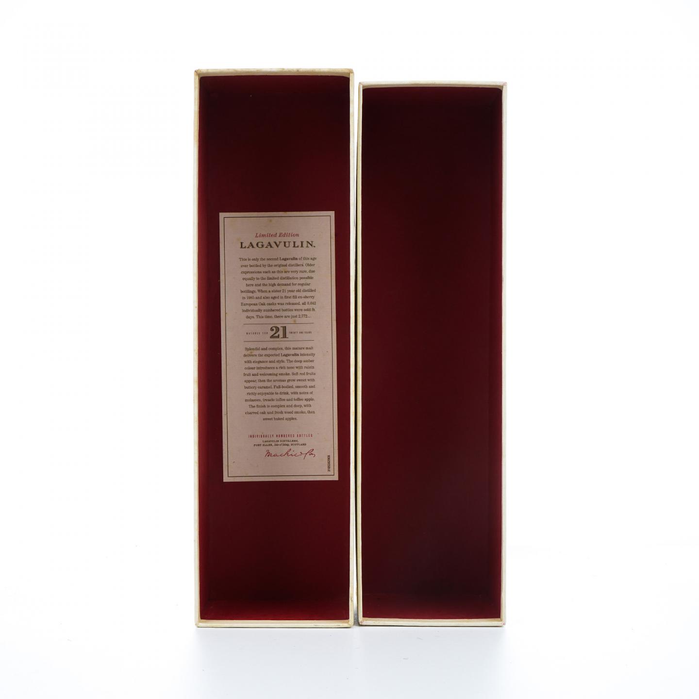 Lagavulin 乐加维林 21年 1991-2012 雪莉桶