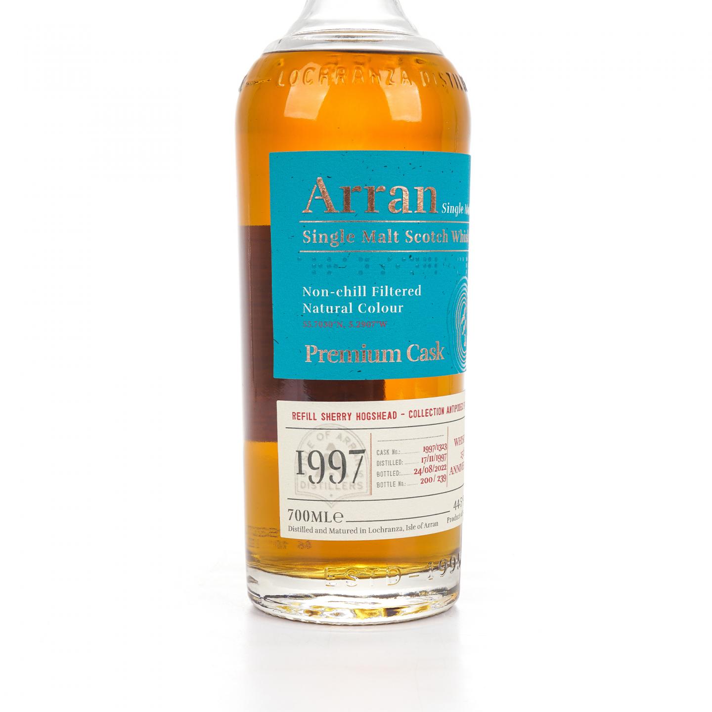 Arran 艾伦 1997-2022 雪莉单桶#1997/1323