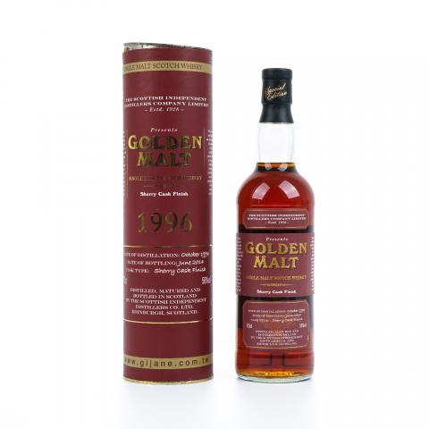 Golden malt 1996-2014 雪莉桶后熟 TSID 圆筒