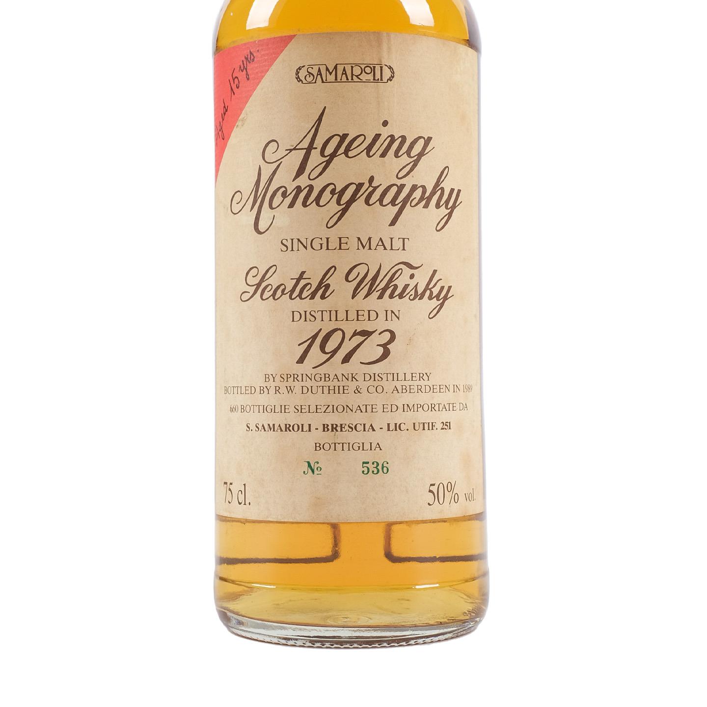Springbank 云顶 15年 1973-1989 RWD 750ml