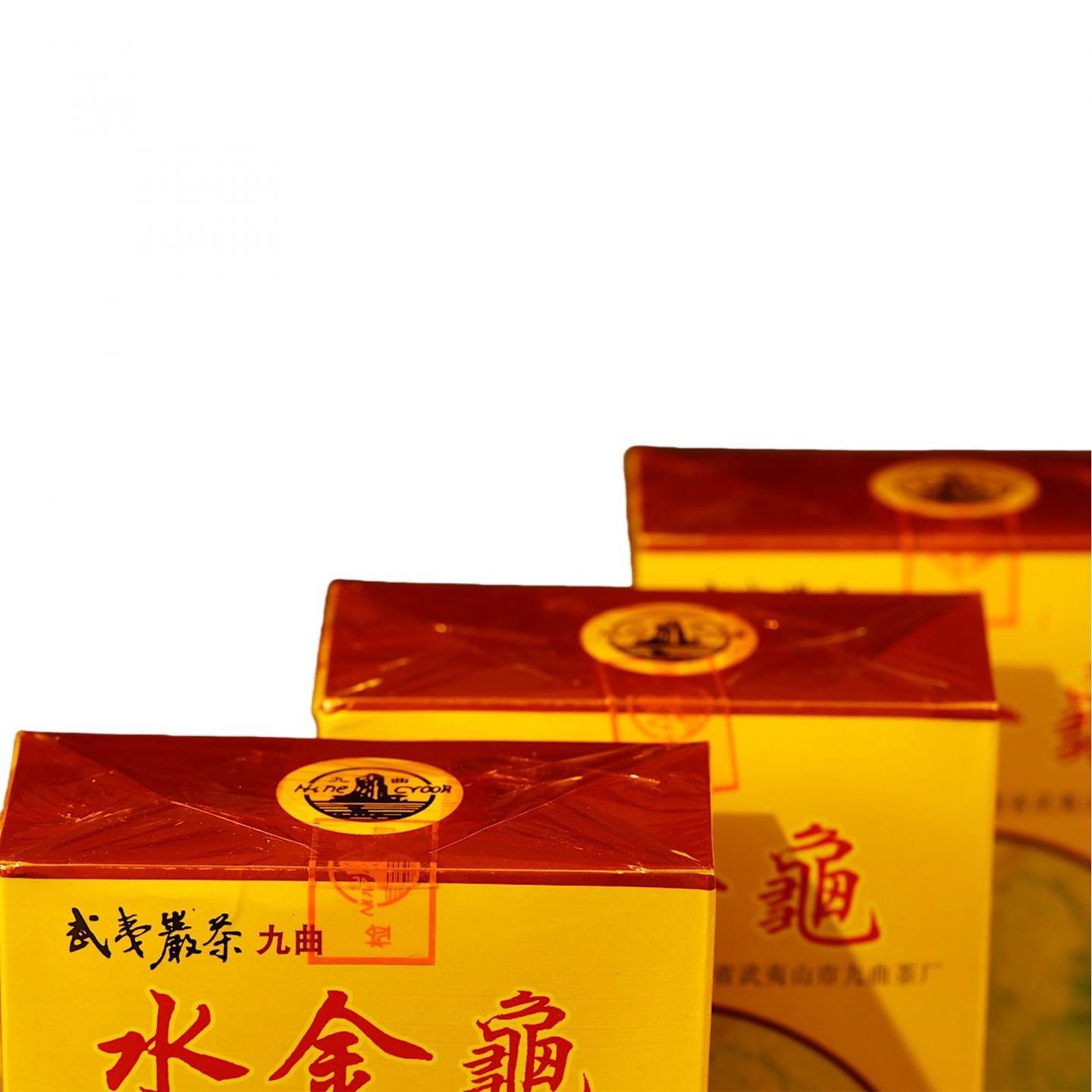 1990年代 武夷山市九曲茶厂 正岩水金龟 十盒*100克