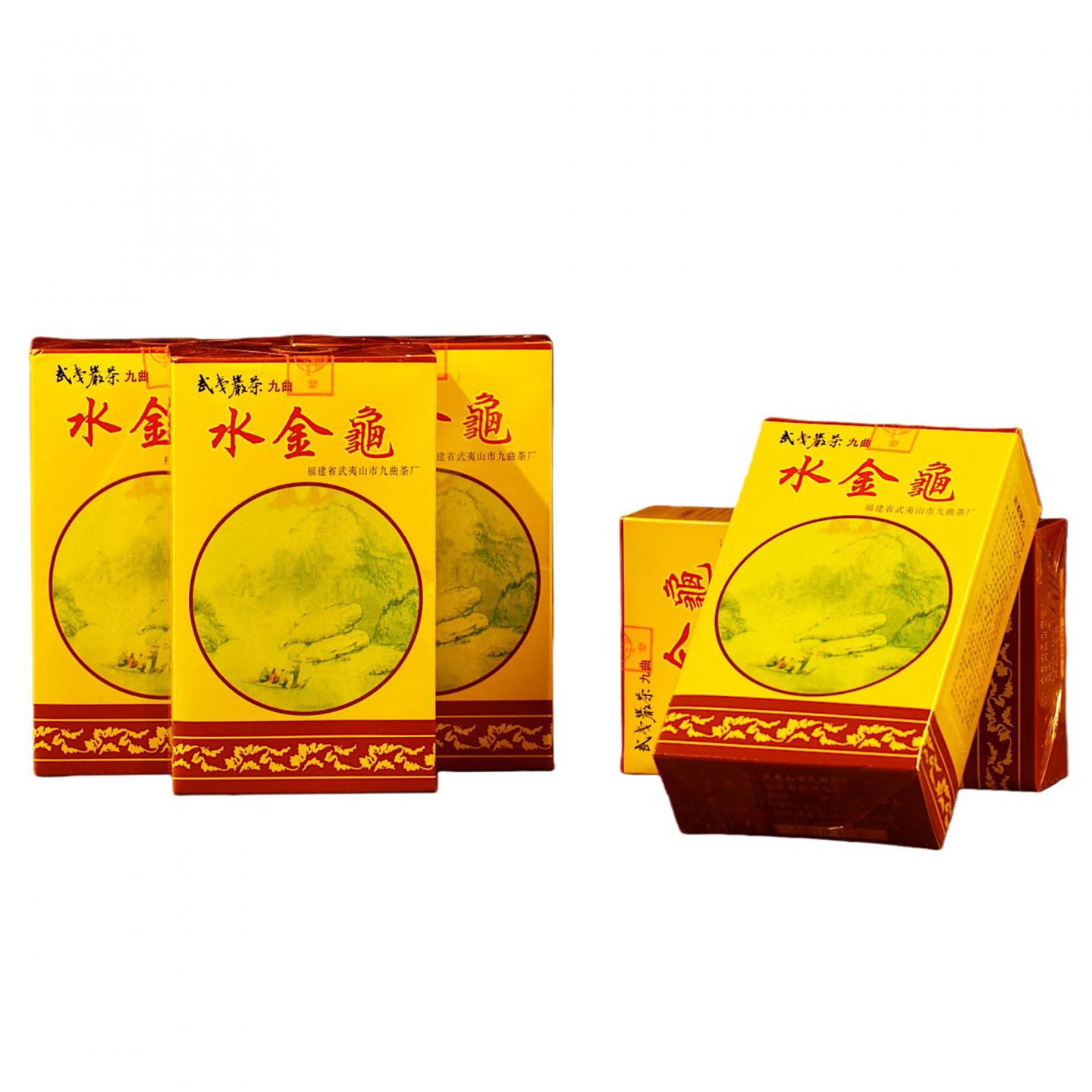 1990年代 武夷山市九曲茶厂 正岩水金龟 五盒*100克