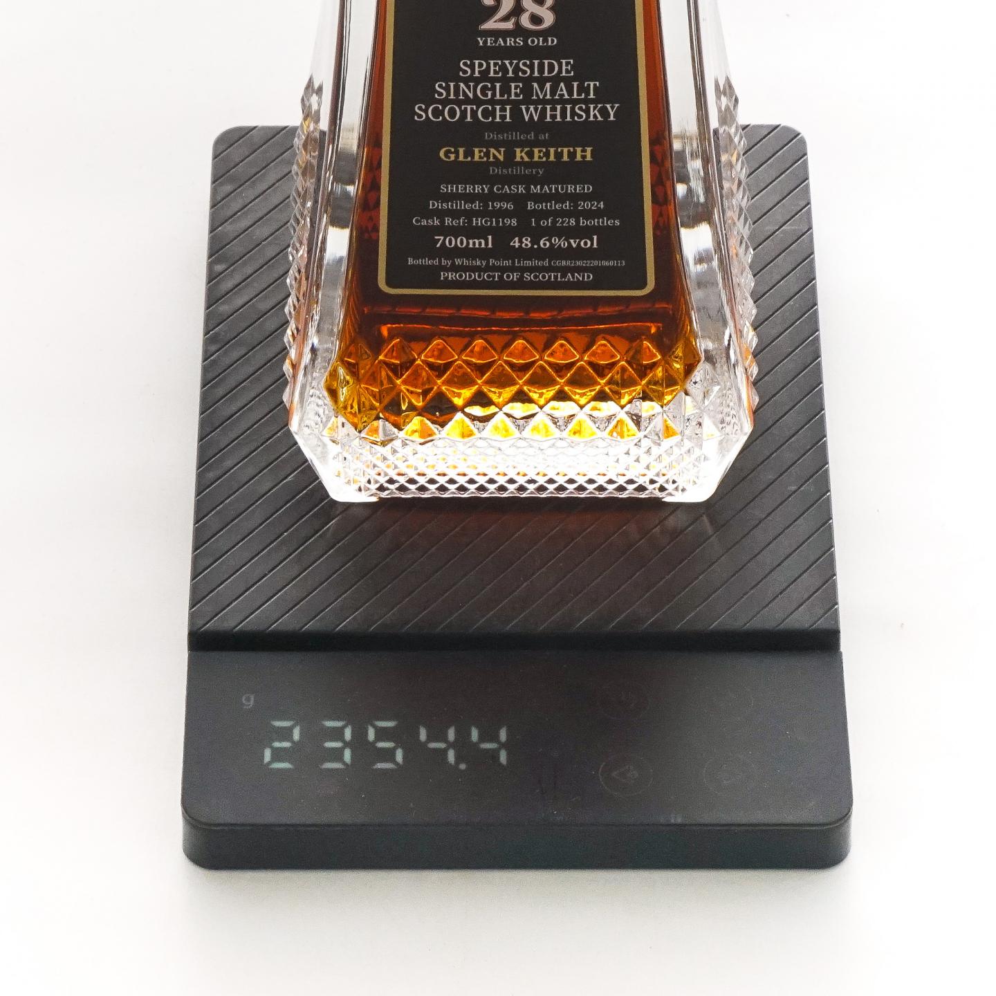 Glen keith 格兰契斯 28年 1996-2024 蔡昊精选 雪莉桶 48.6%