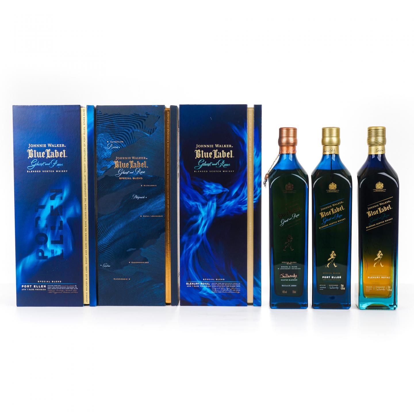 Johnnie Walker 尊尼获加 蓝牌 消逝的酒厂系列 1-3版 750ml
