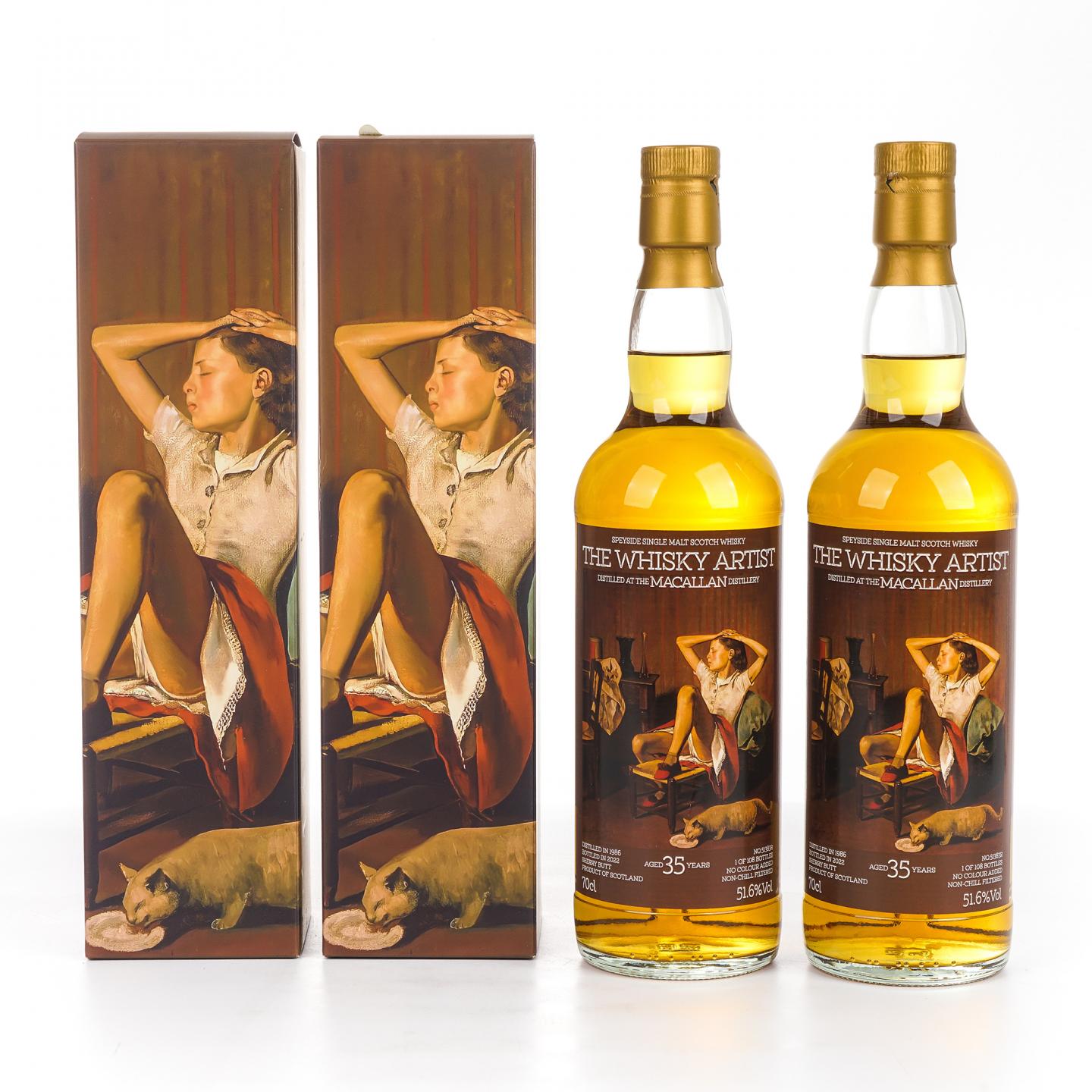 秘密斯佩塞 35年 1986-2022 雪莉桶#51383R 2支组