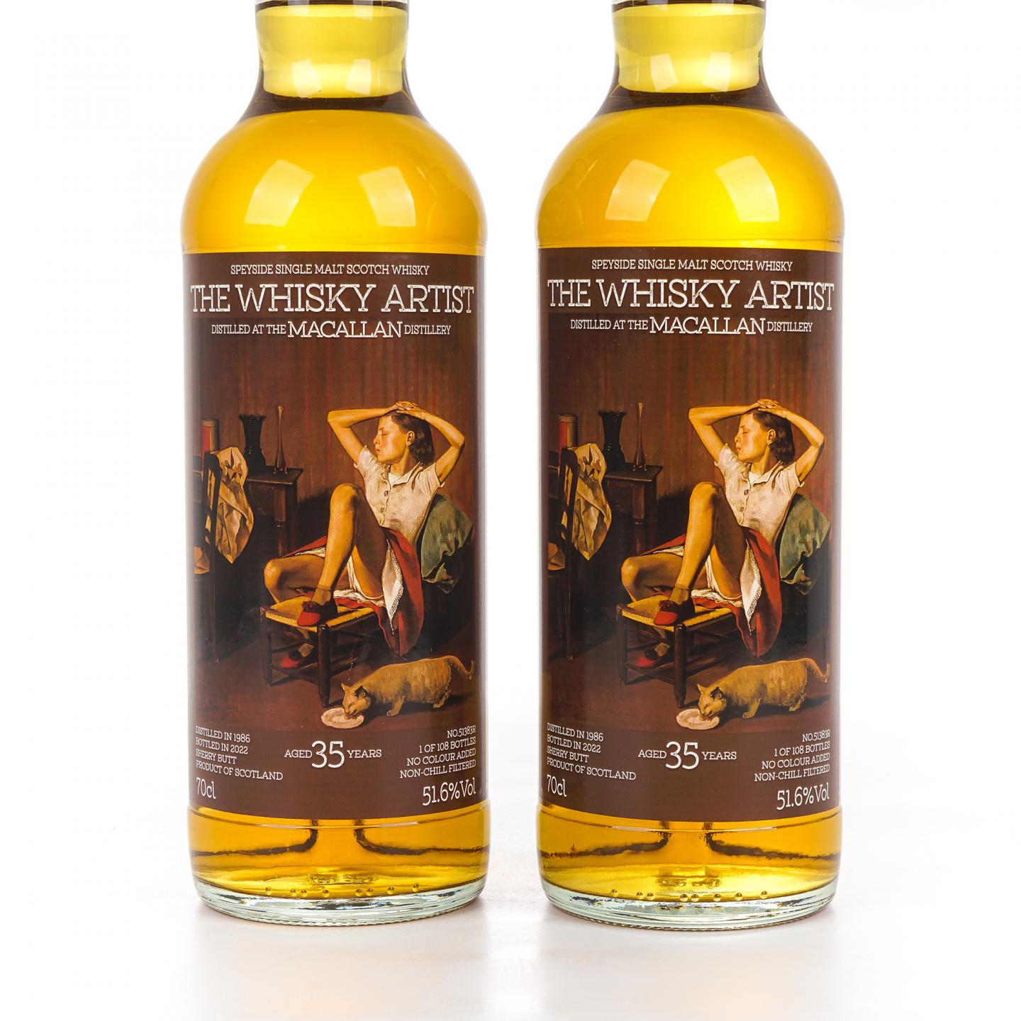 秘密斯佩塞 35年 1986-2022 雪莉桶#51383R 2支组