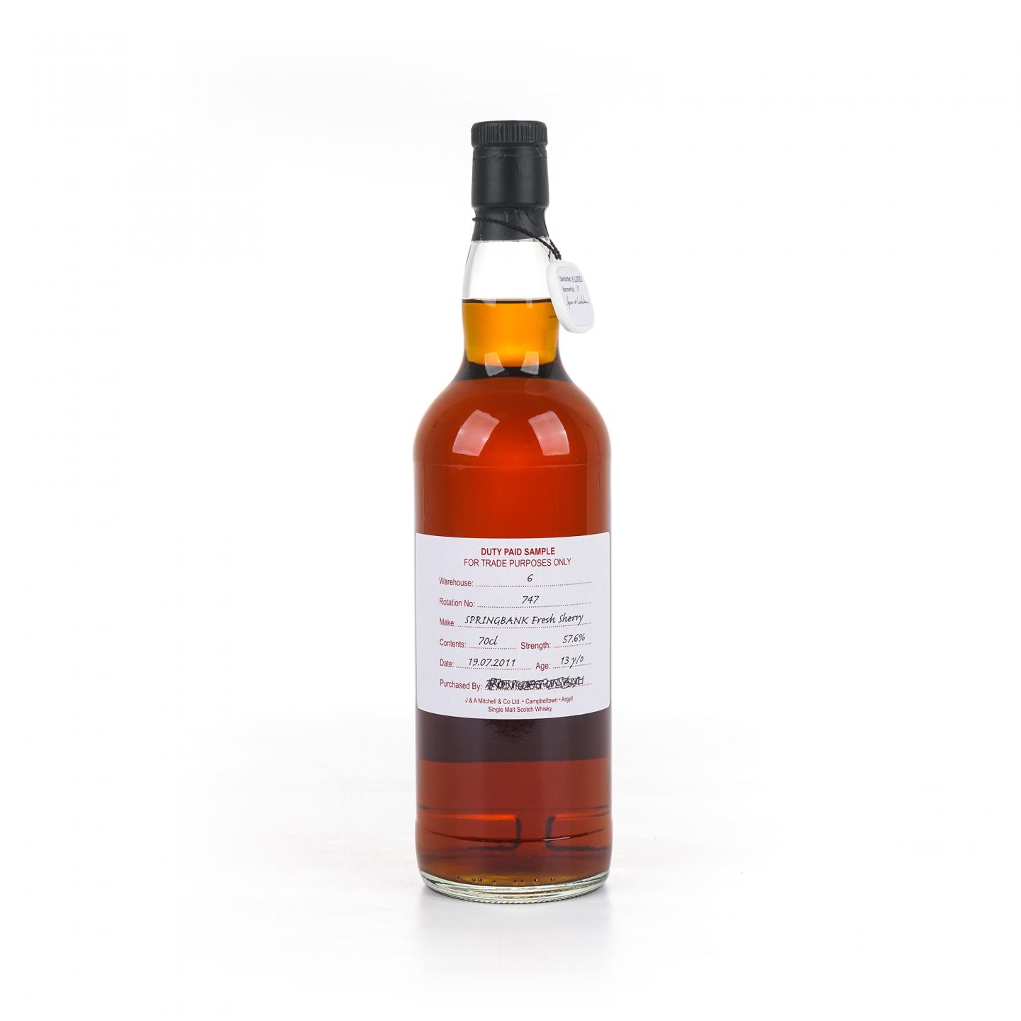 Springbank 云顶 13年 2011 完税瓶