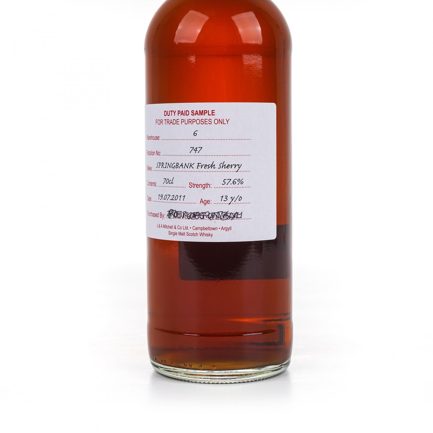 Springbank 云顶 13年 2011 完税瓶