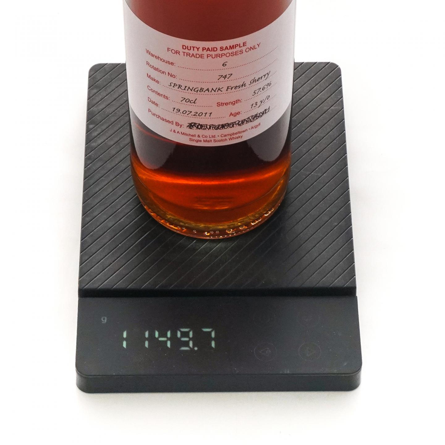 Springbank 云顶 13年 2011 完税瓶