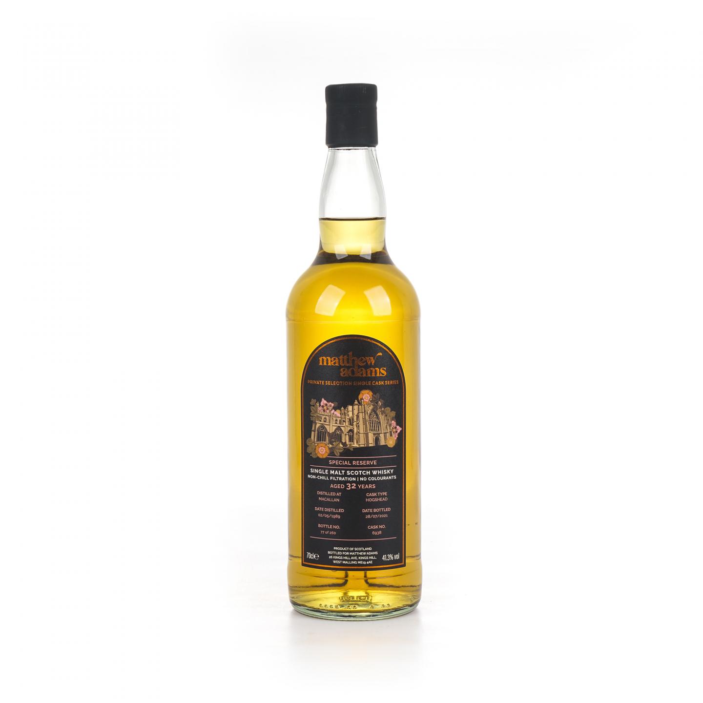 Macallan 麦卡伦 32年 1989-2021 Matthew Adams定制