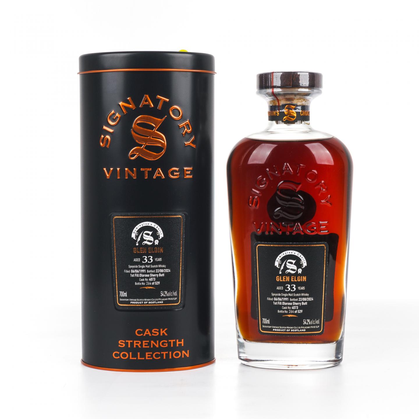 Glen Elgin 格兰爱琴 33年 1991-2024 SV 雪莉桶#4073