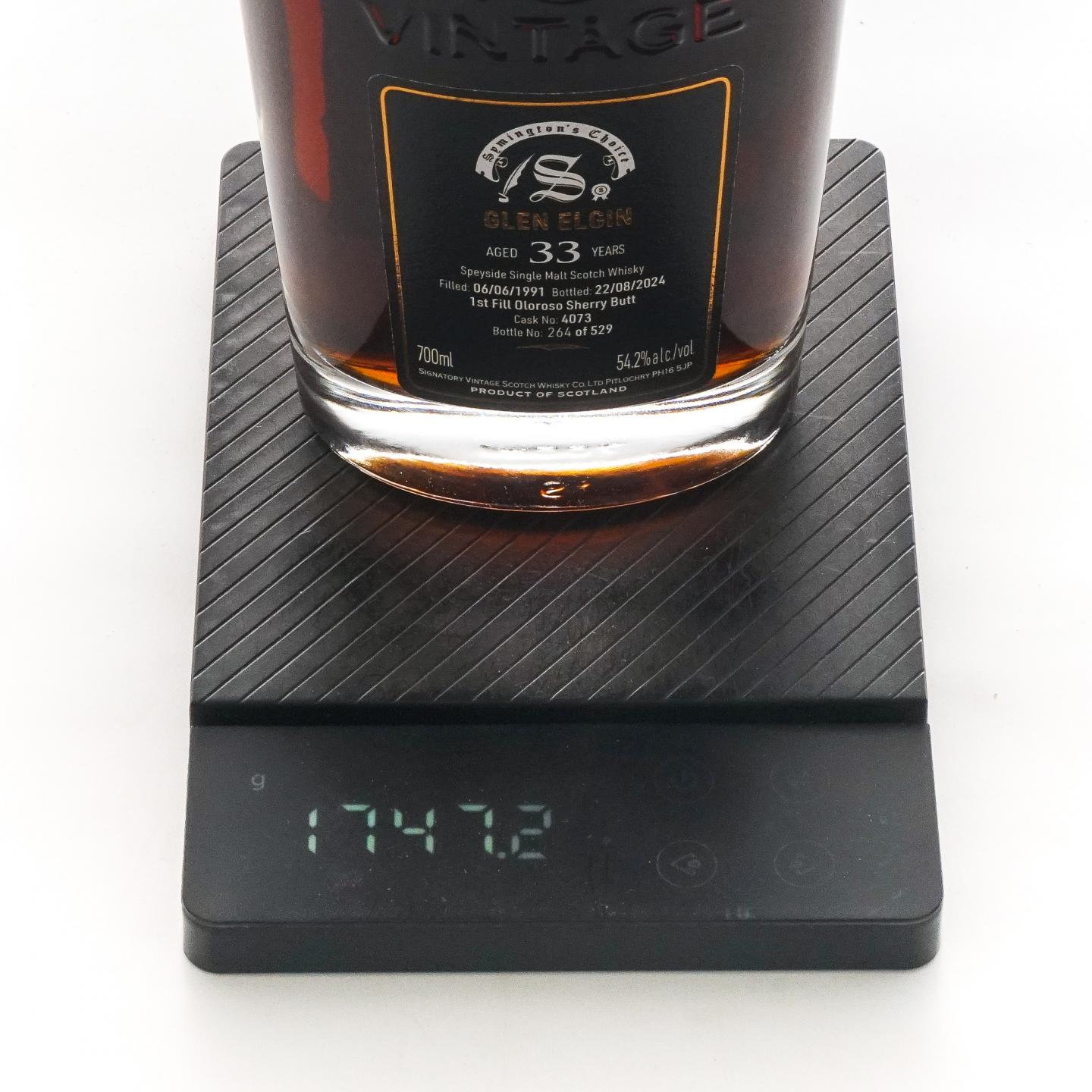 Glen Elgin 格兰爱琴 33年 1991-2024 SV 雪莉桶#4073