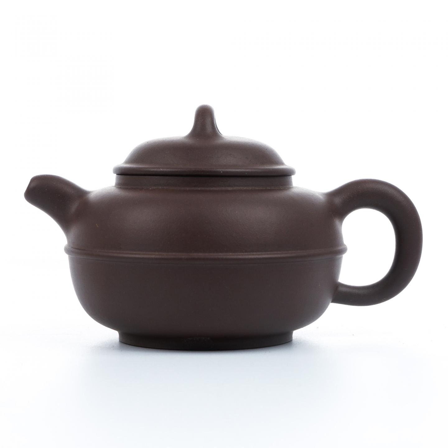 叶慧婳 线掇壶 紫砂壶 约90年代 约330cc 约高86mm