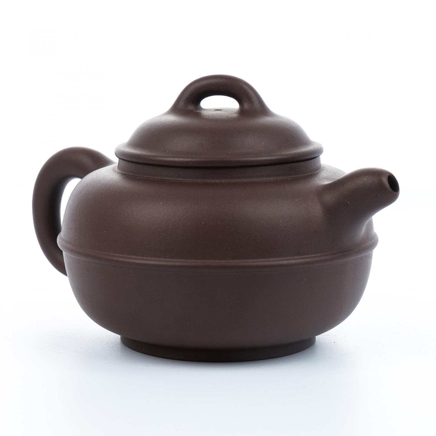 叶慧婳 线掇壶 紫砂壶 约90年代 约330cc 约高86mm