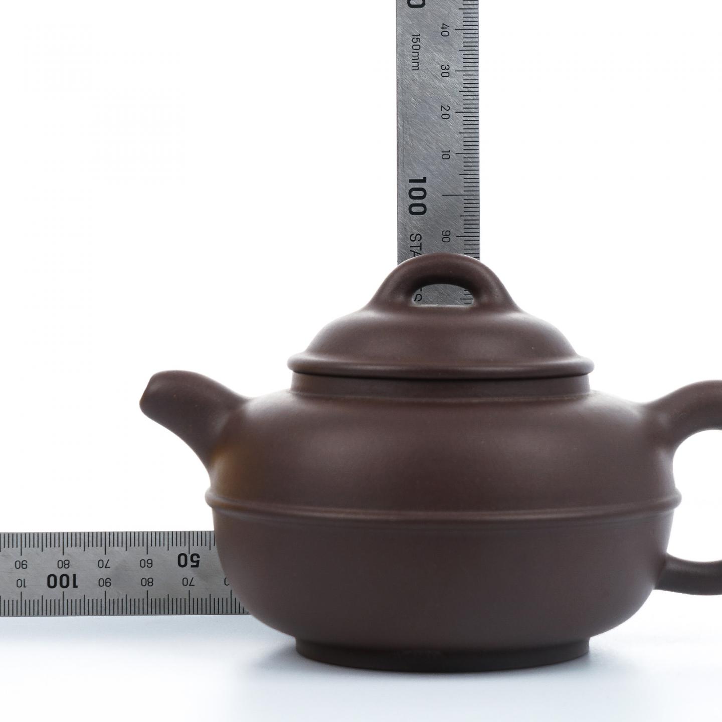 叶慧婳 线掇壶 紫砂壶 约90年代 约330cc 约高86mm