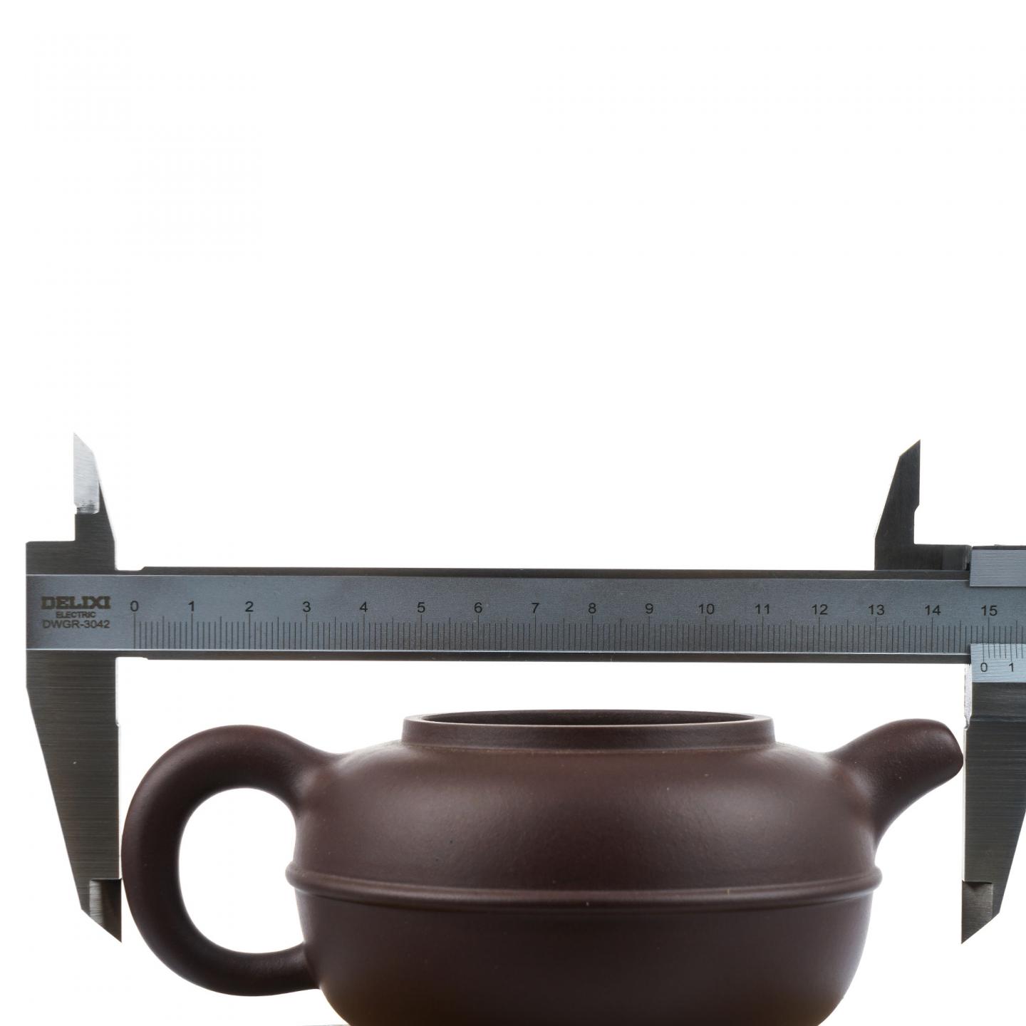 叶慧婳 线掇壶 紫砂壶 约90年代 约330cc 约高86mm