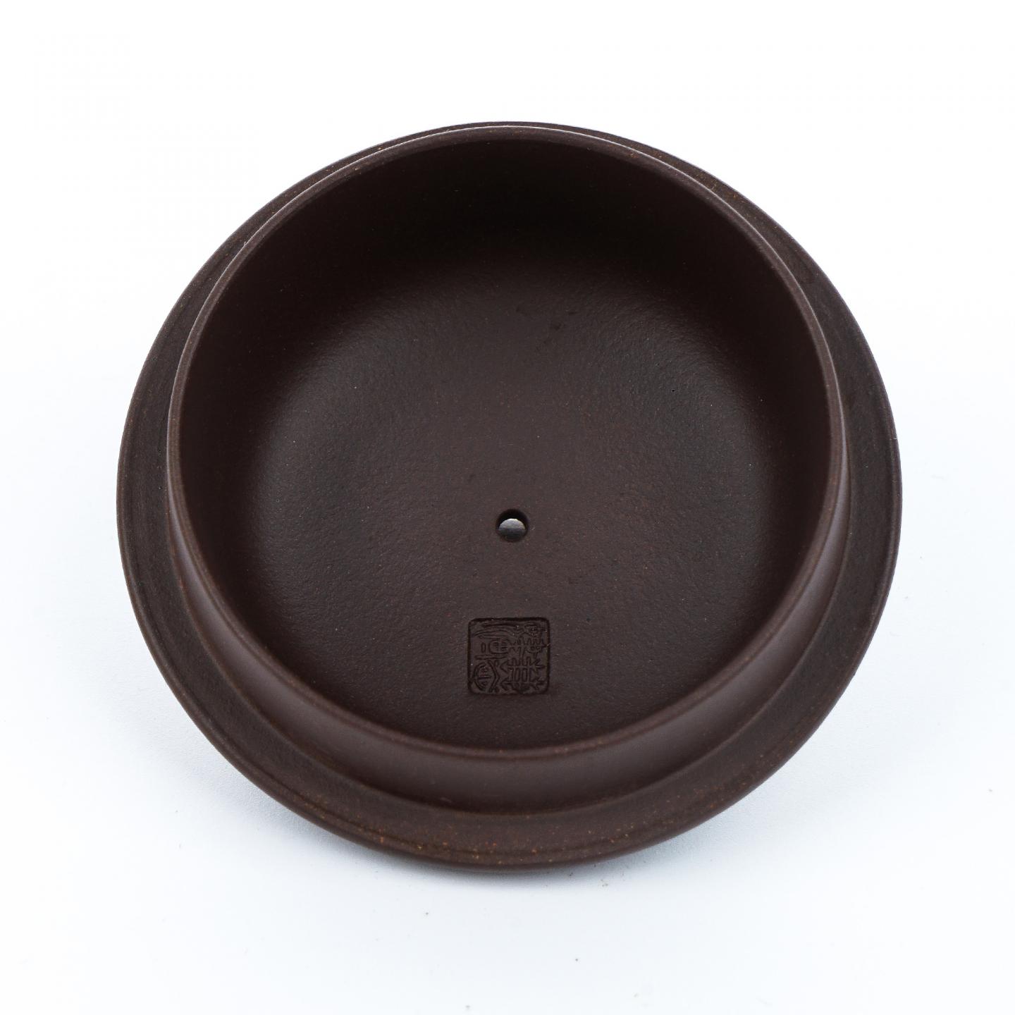 叶慧婳 线掇壶 紫砂壶 约90年代 约330cc 约高86mm