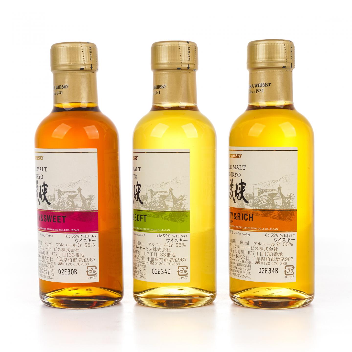 【中样】宫城峡 风味桶 Distillery Limited 180ml*3支组