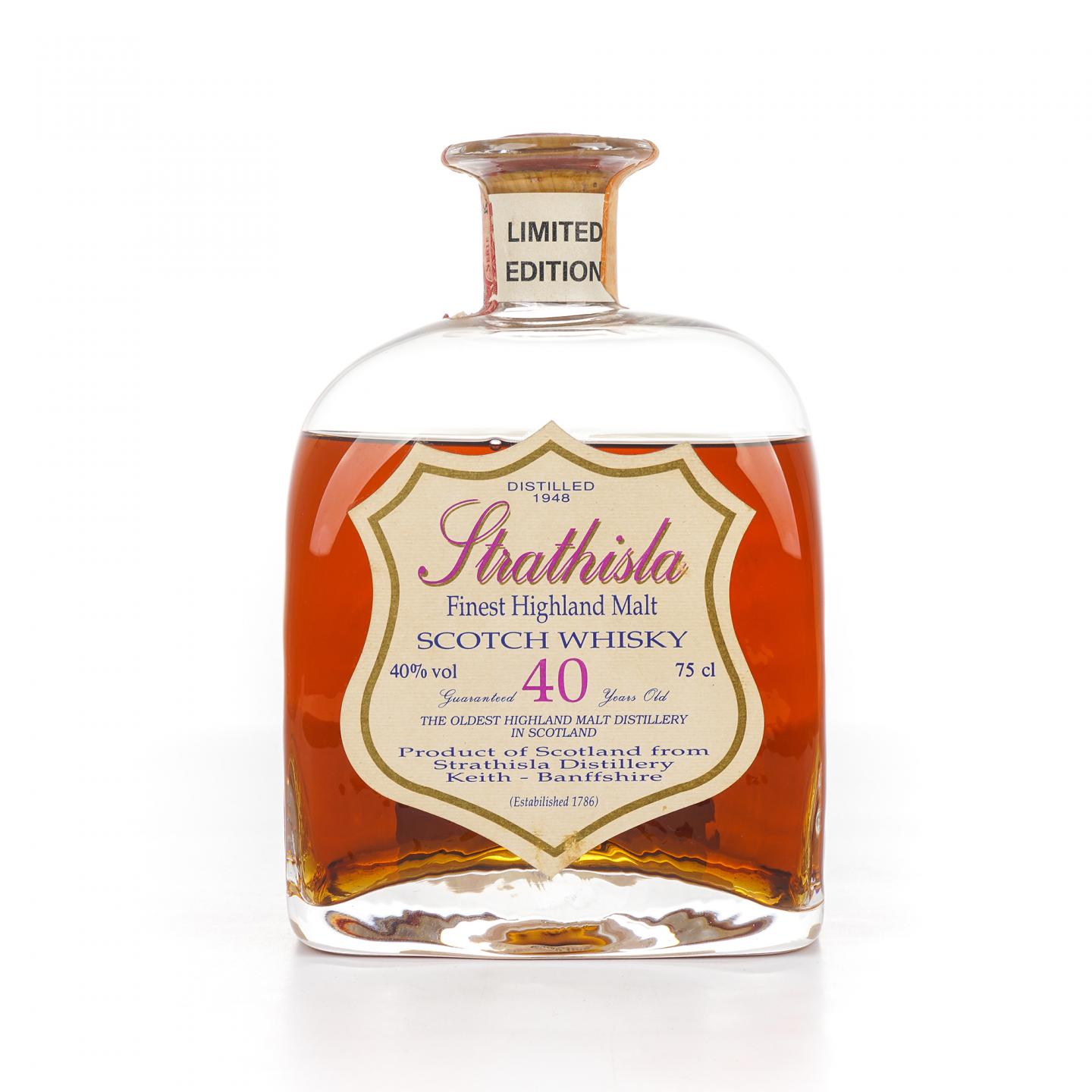 Strathisla 40年 1948 水晶瓶 Sestante 750ml