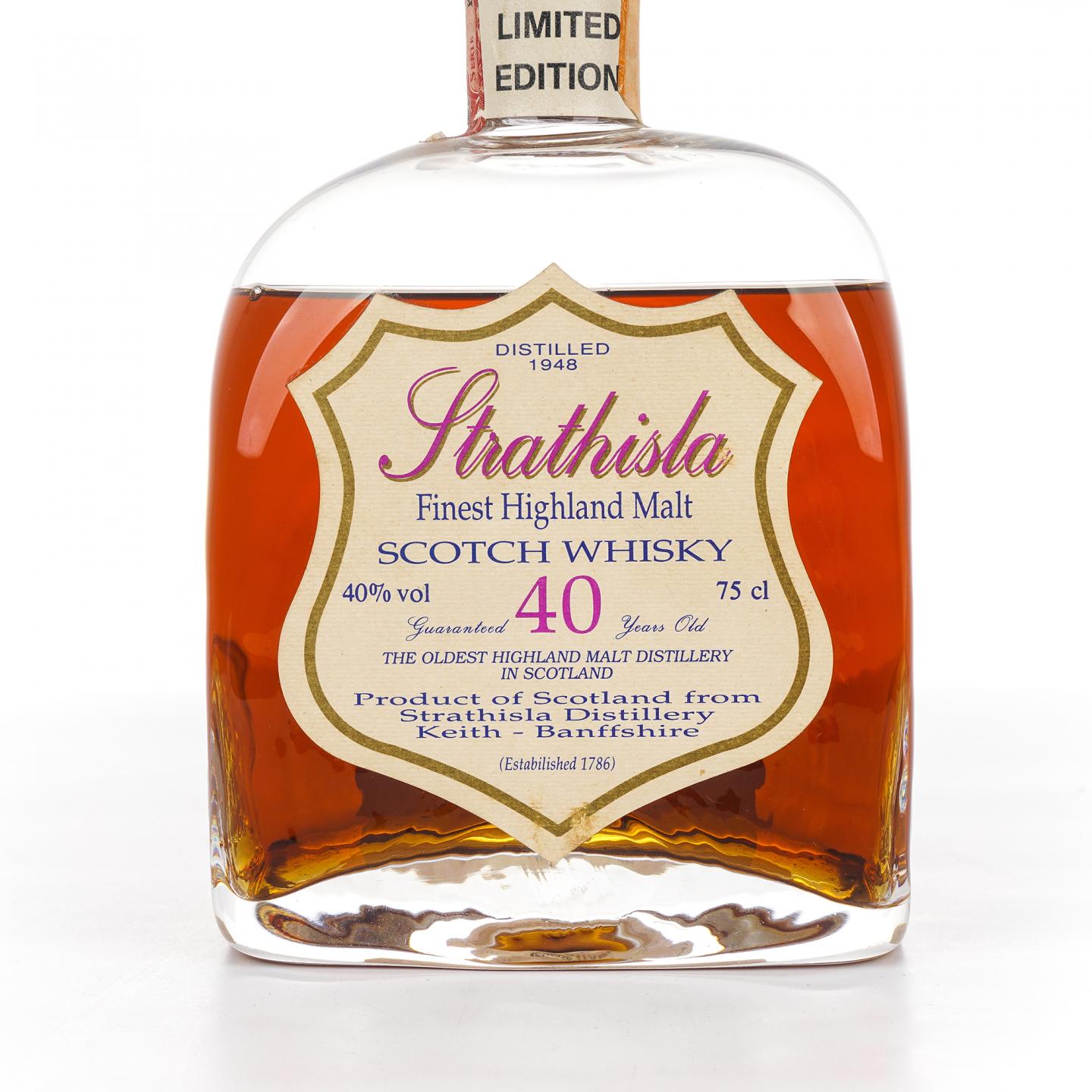 Strathisla 40年 1948 水晶瓶 Sestante 750ml