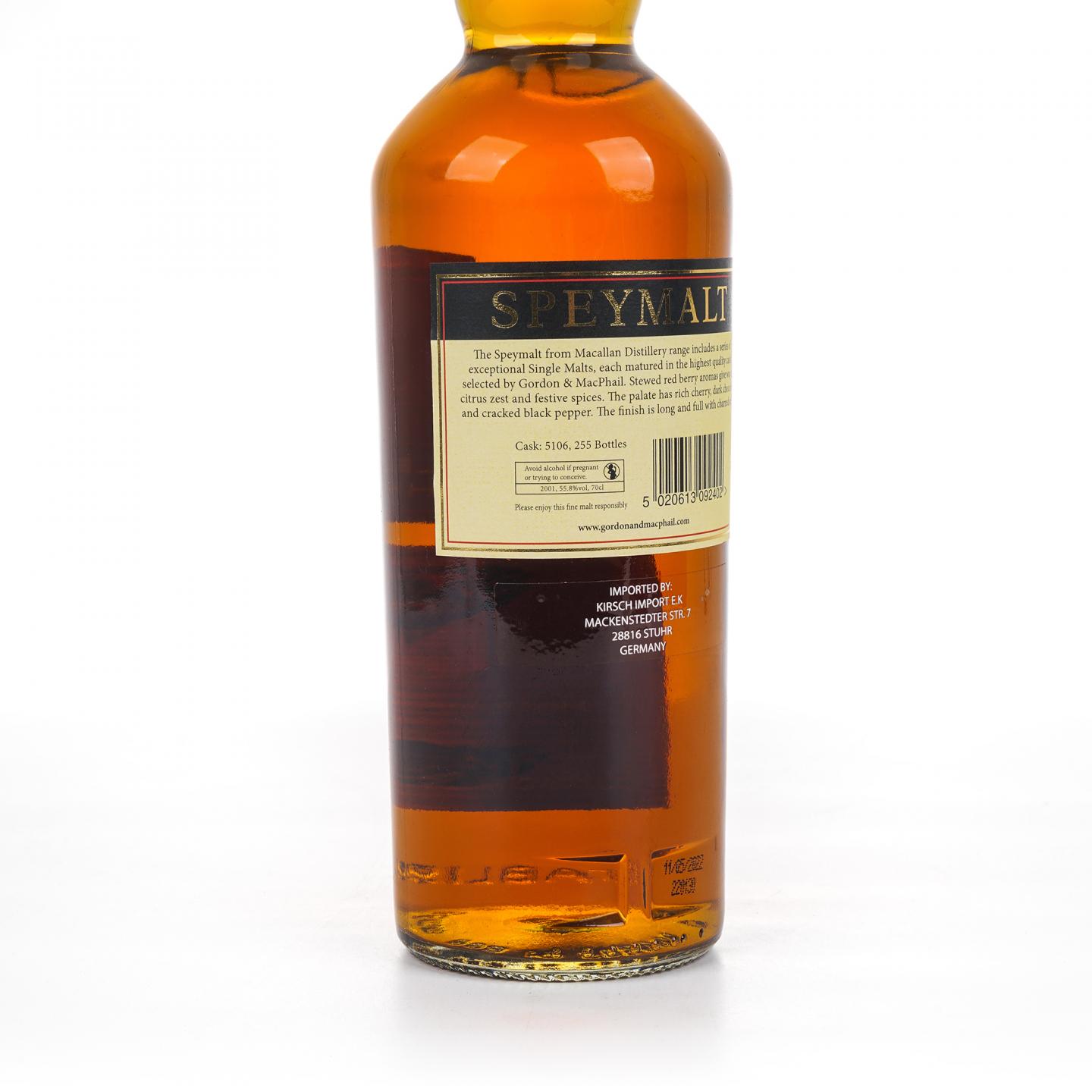Speymalt 麦卡伦 2001-2022 GM 桶号#5106