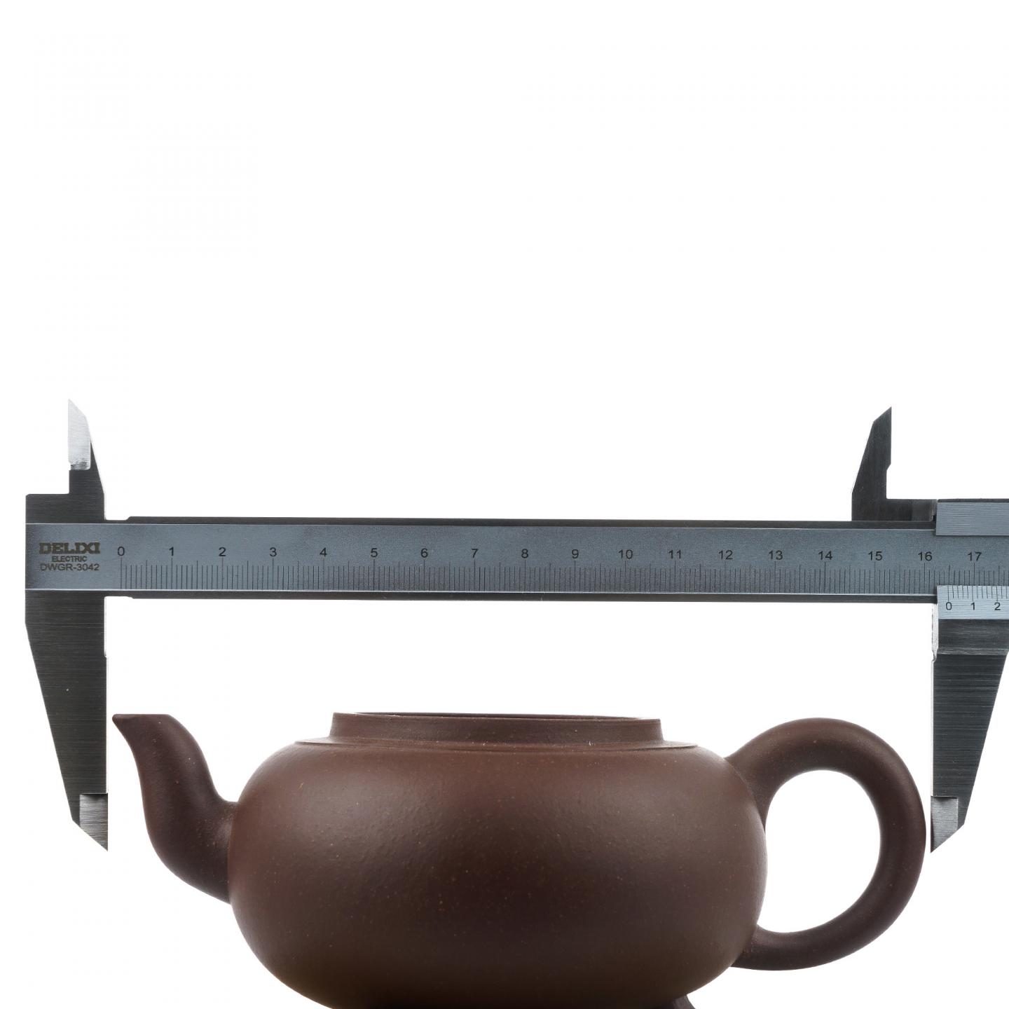 任陶渊 三足鼎炉壶 紫砂壶 约90年代 约360cc 约高92mm