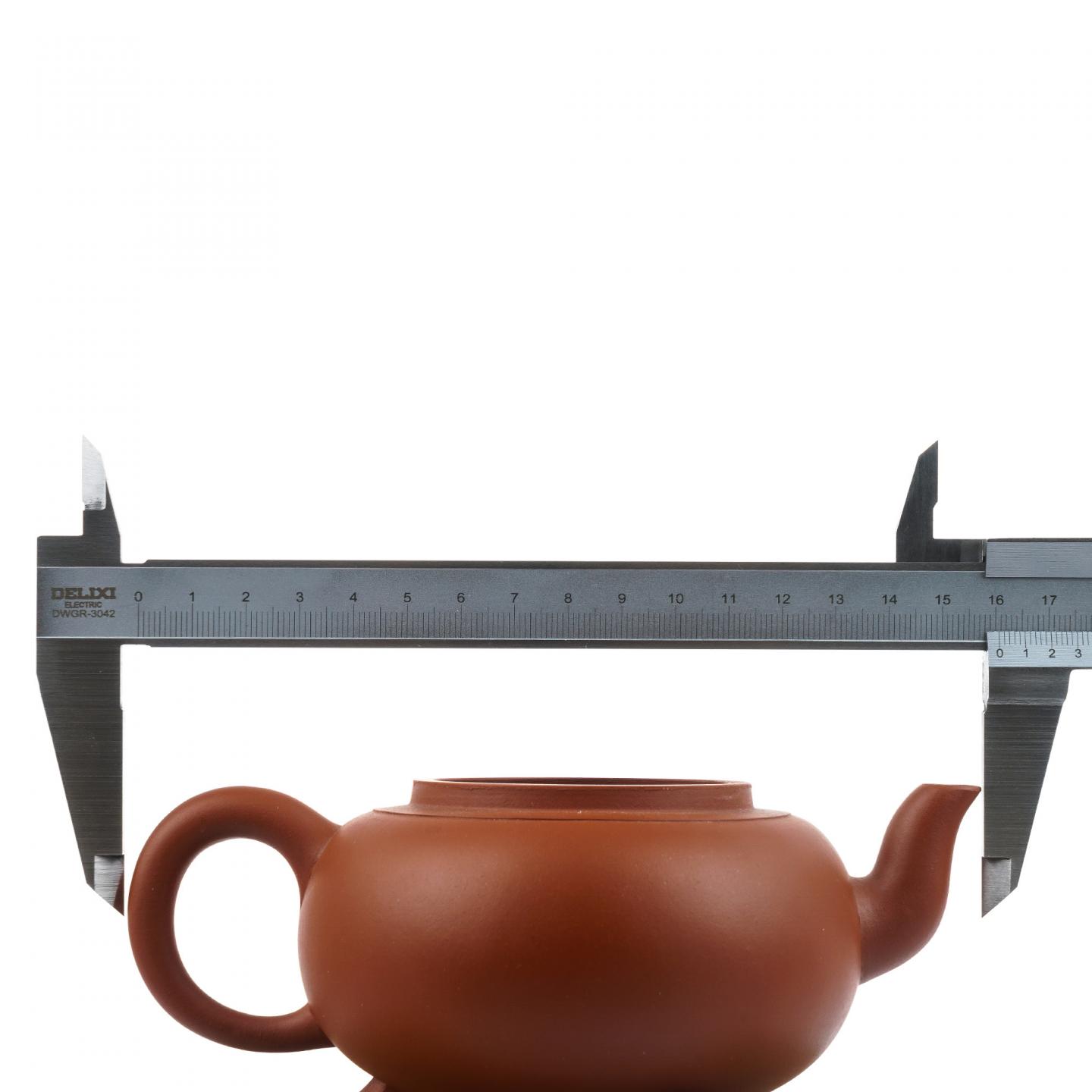 任陶渊 三足鼎炉壶 紫砂壶 约90年代 约350cc 约高93mm