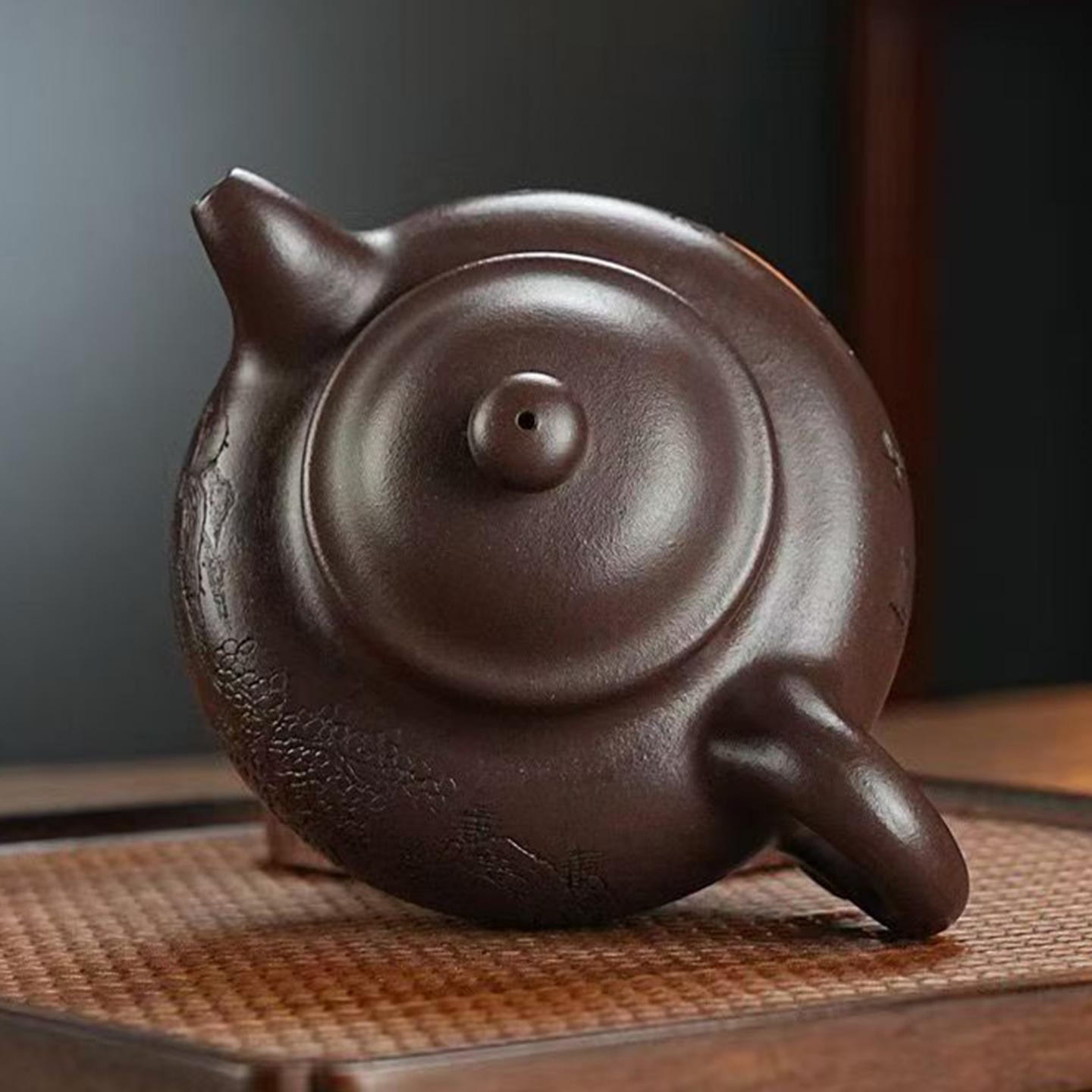 高俊 莲子壶 紫砂壶 原矿紫泥 约300cc