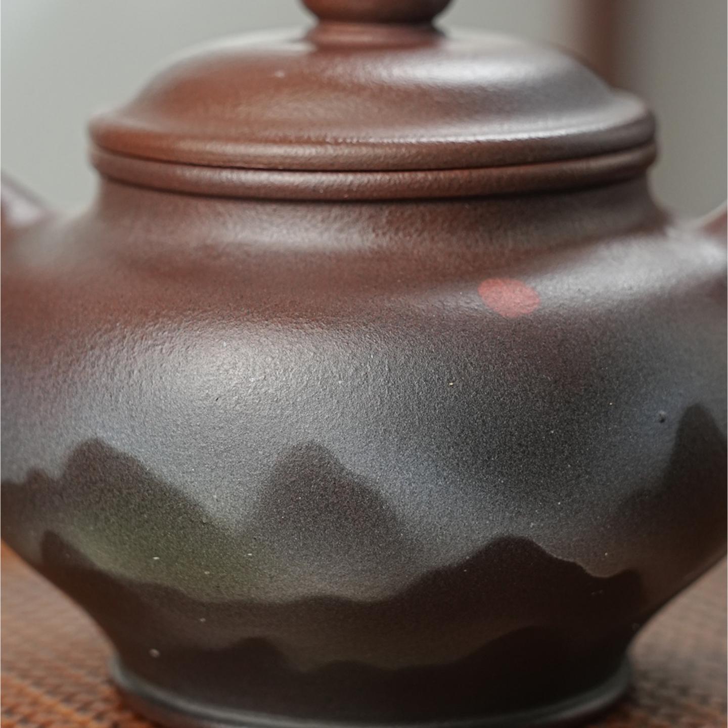 高俊 掇只壶 紫砂壶 原矿紫泥 约580cc