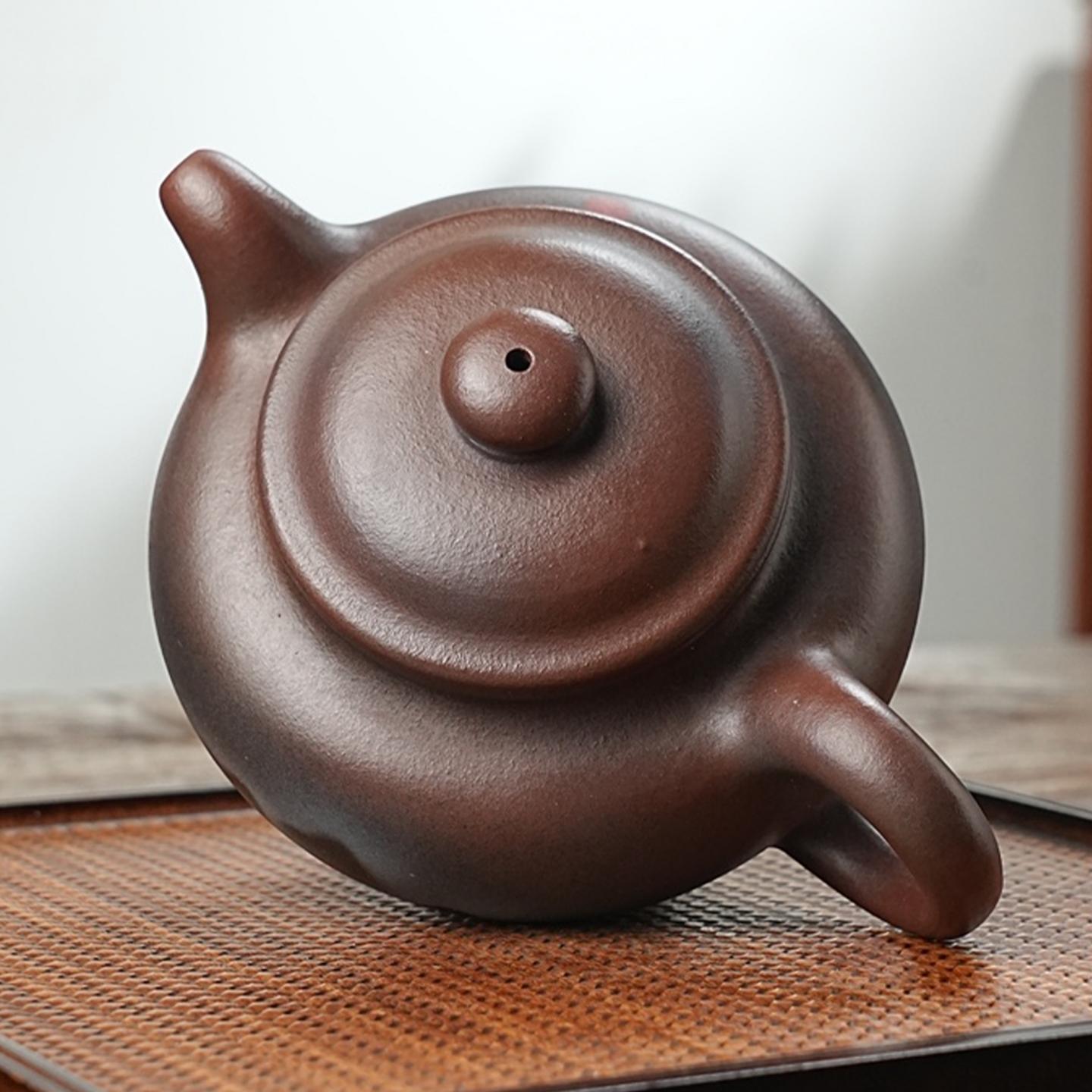 高俊 掇只壶 紫砂壶 原矿紫泥 约580cc