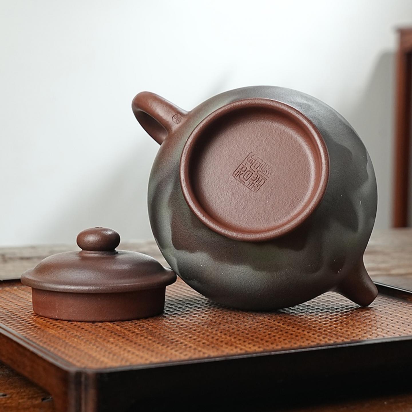 高俊 掇只壶 紫砂壶 原矿紫泥 约580cc