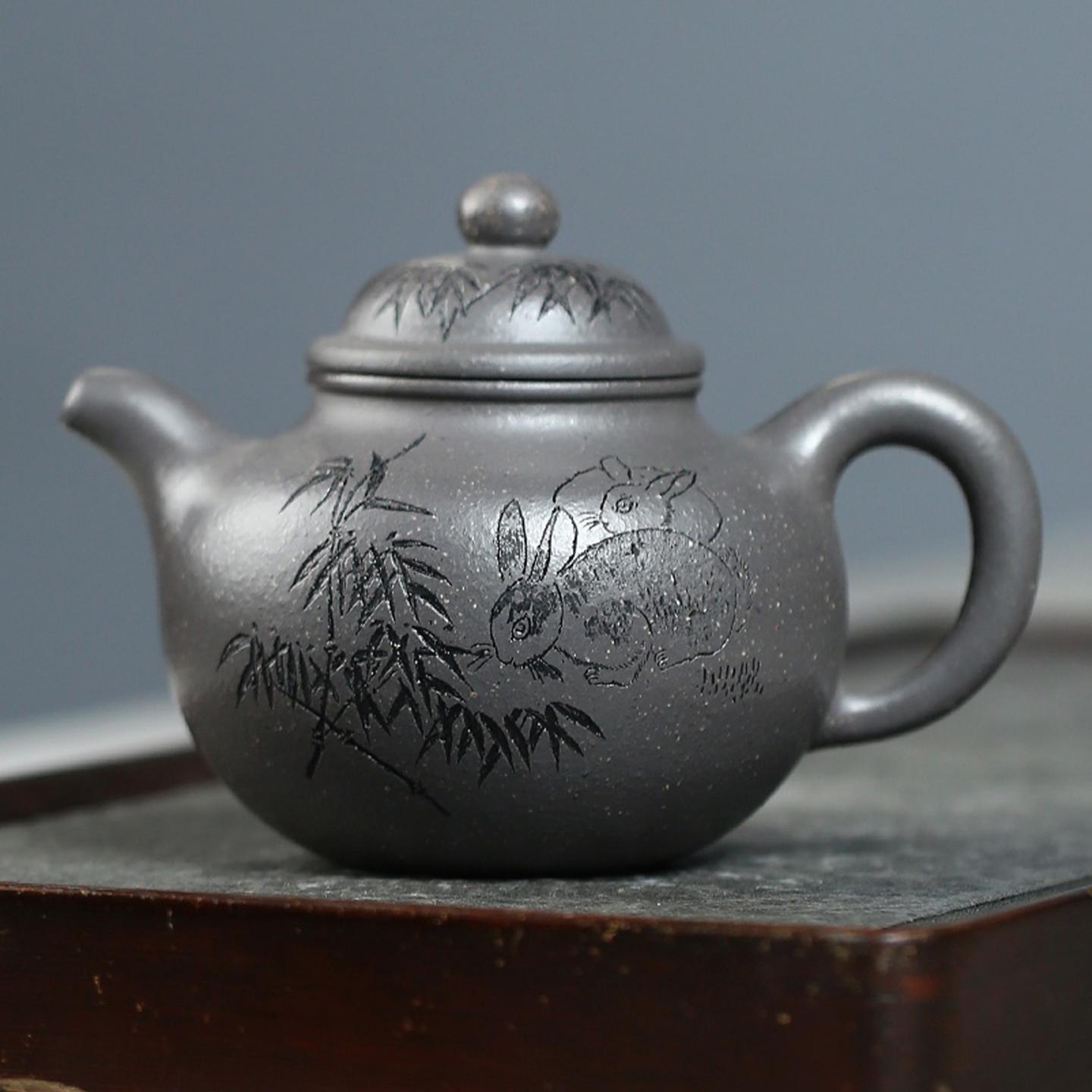 邱爽 大亨掇球壶 紫砂壶 约450cc