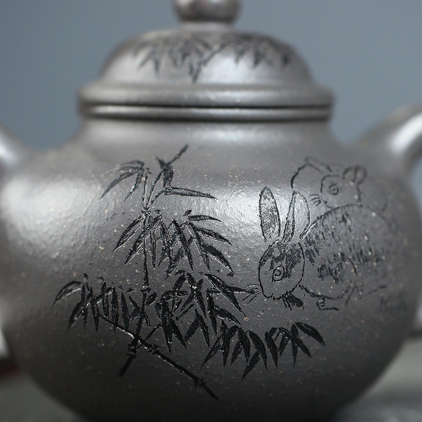 邱爽 大亨掇球壶 紫砂壶 约450cc